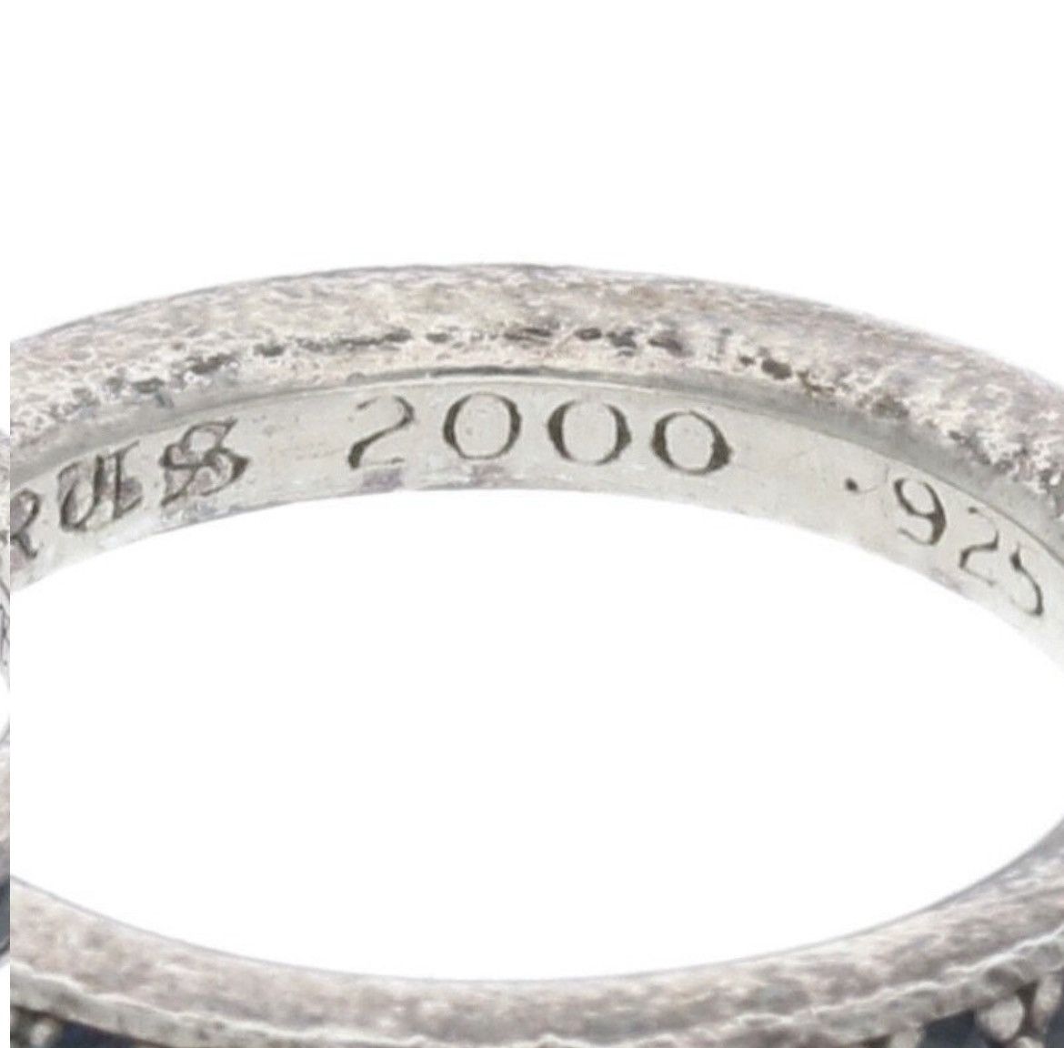 Chrome Hearts Chrome Hearts PAVE Sapphire Silver Ring Size ONE SIZE - 4 Thumbnail