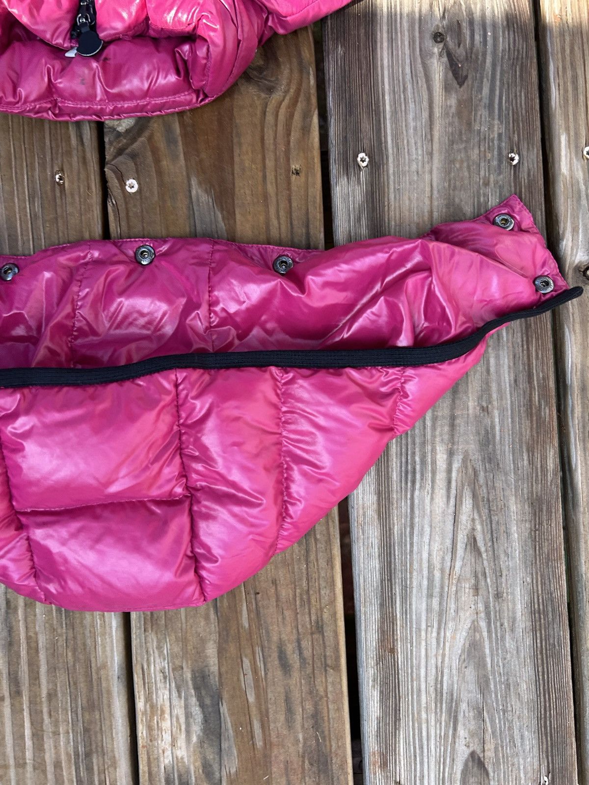 Moncler Kids Moncler Pink Puffer Jacket with Detachable Hood Size XXS / US 00 / IT 34 - 4 Thumbnail