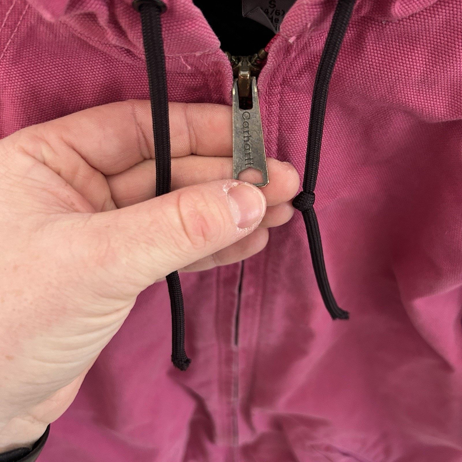 Y2K Carhartt Quilted Hooded Active Jacket “Tulip Pink\