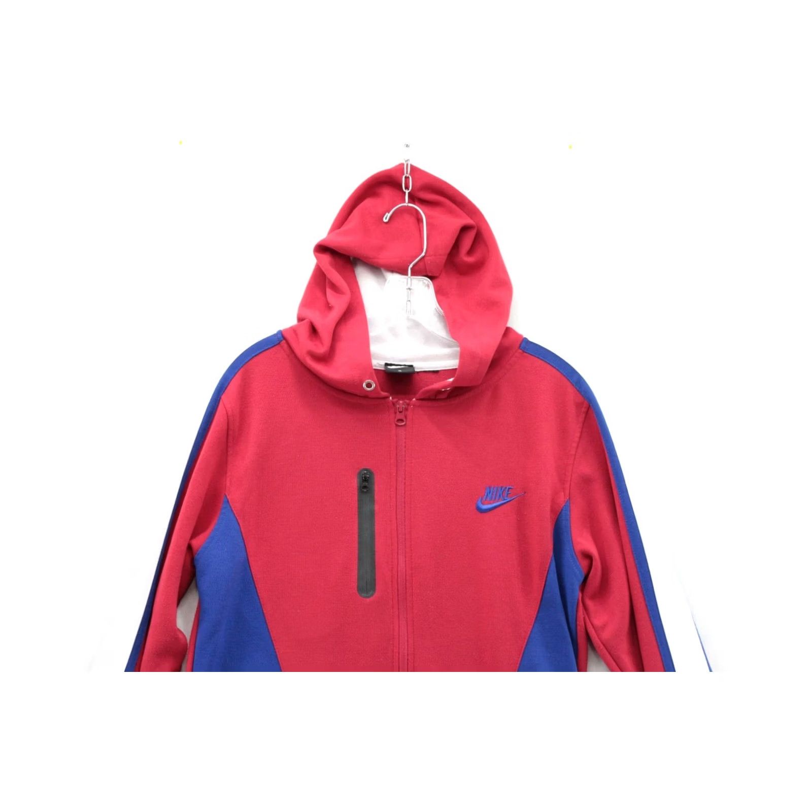 Nike VINTAGE Nike Hoodie Sweatshirt Mens S Red White Blue Full Zip Swoosh Logo Athletic Size US S / EU 44-46 / 1 - 3 Thumbnail