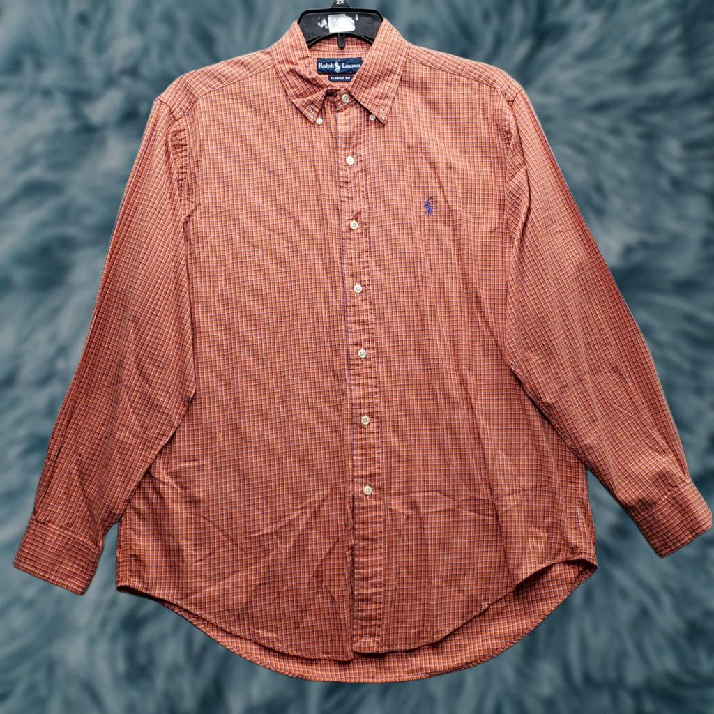 Ralph Lauren Ralph Lauren Shirt Mens Large Multicolor Check Classic Fit Collared Button-Down Size US L / EU 52-54 / 3 - 1 Thumbnail
