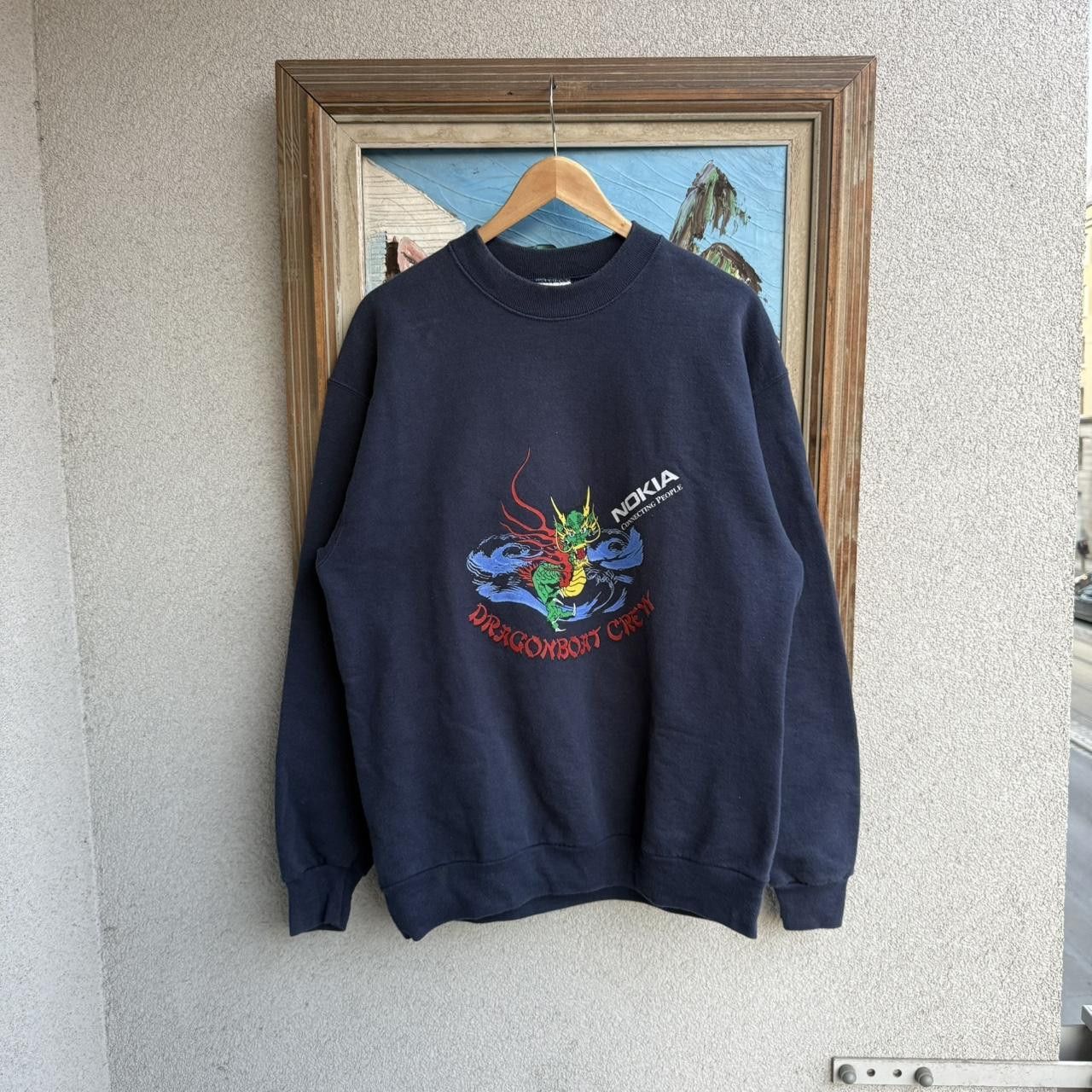 Vintage Nokia Vintage 90s Screen Stars Sweatshirt Size US L / EU 52-54 / 3 - 1 Thumbnail