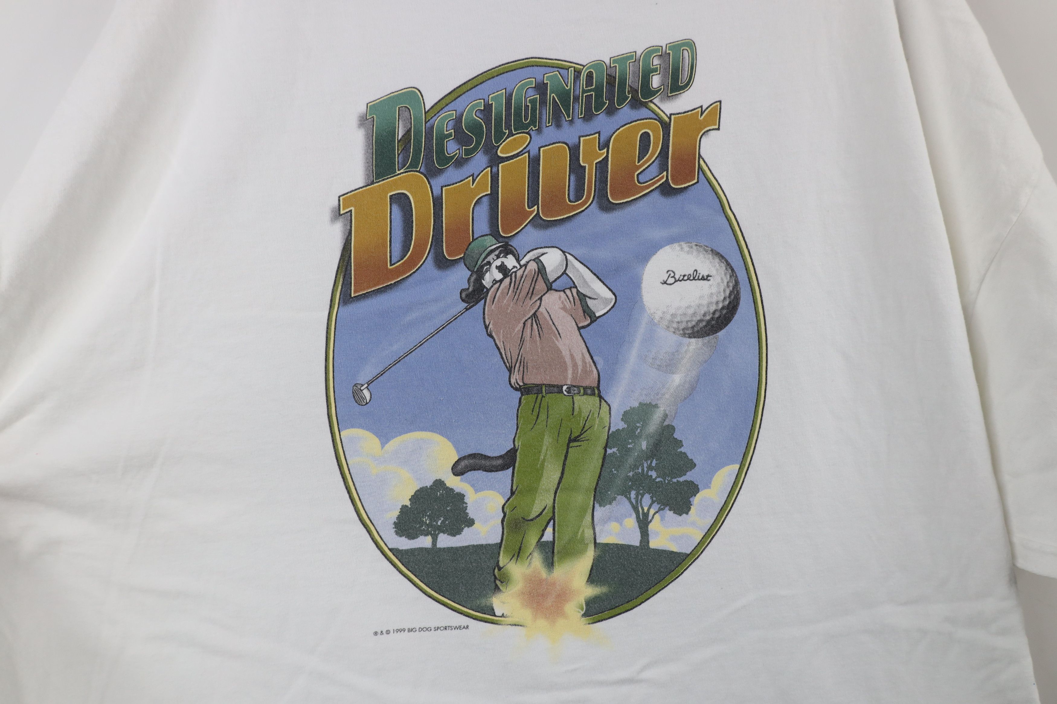 Big Dogs × Vintage Vintage 90s Big Dogs Designated Driver Golf Golfing T-Shirt Size XXL / US 16-18 / IT 52-54 - 11 Thumbnail