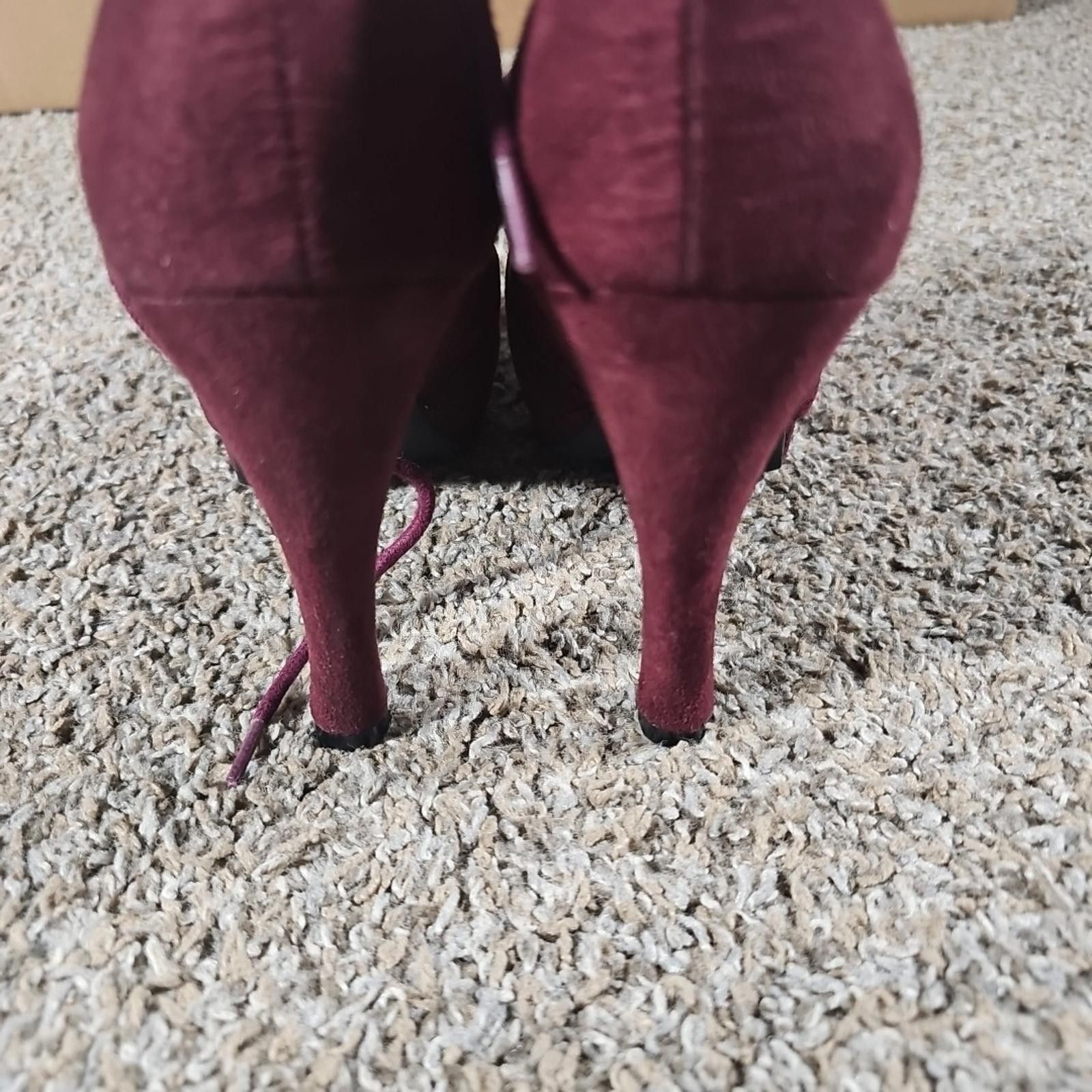 Finisterre fioni Burgundy wingtip heels sz 8 Size US 8 / IT 38 - 5 Thumbnail