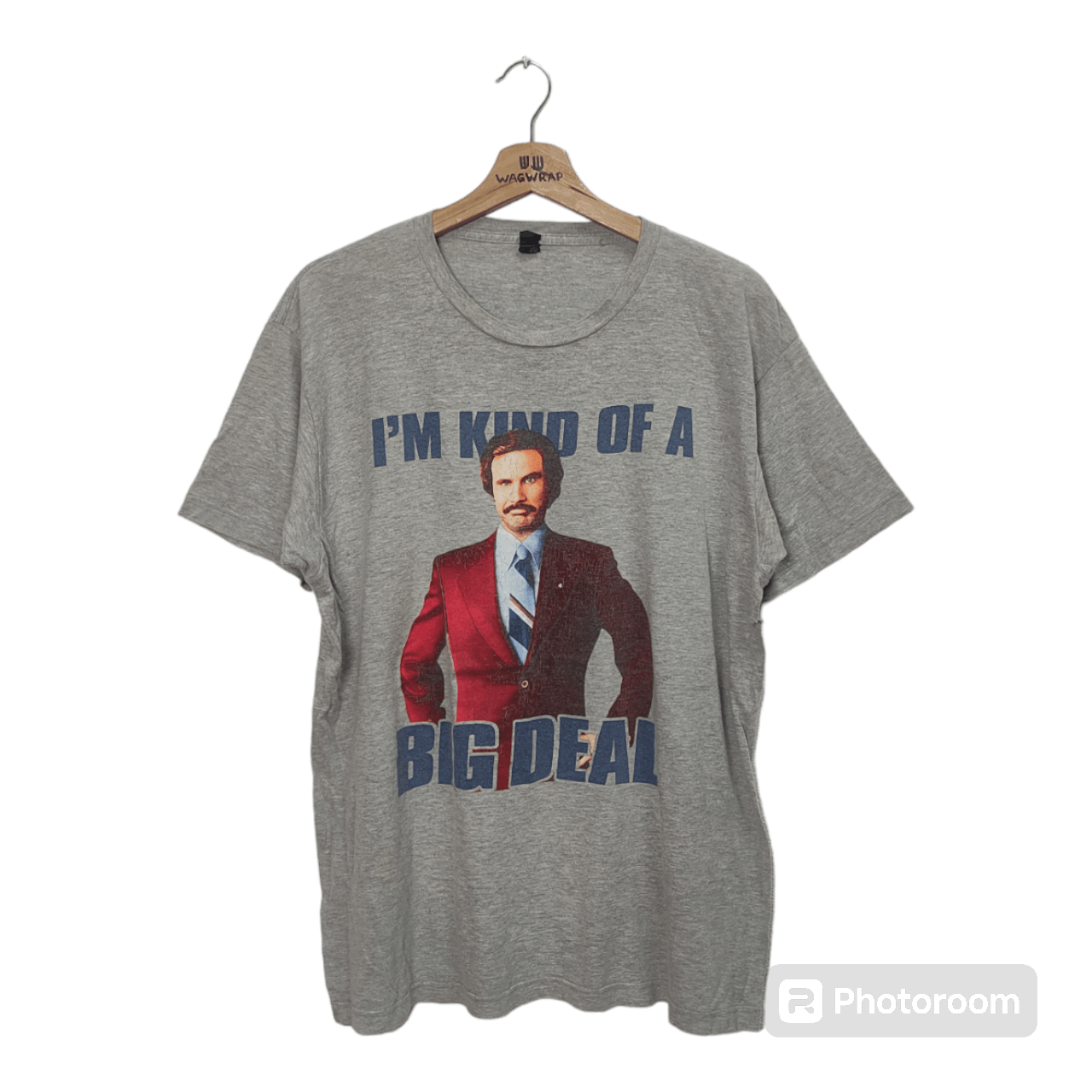 Tultex THE ANCHORMAN BIG DEAL T-SHIRT Size US L / EU 52-54 / 3 - 1 Thumbnail