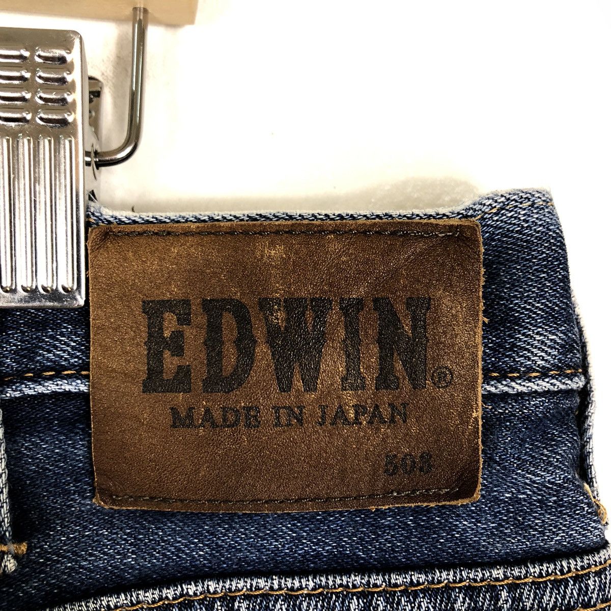 Edwin 🔥90’s VINTAGE EDWIN MADE IN JAPAN DISTRESSED DENIM DESIGN Size US 39 - 12 Thumbnail
