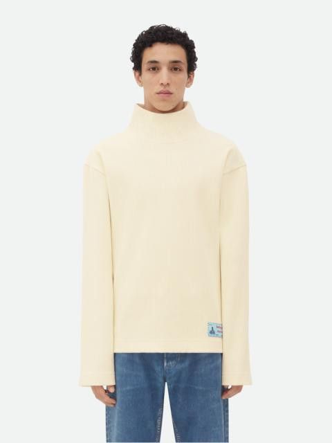 Bottega Veneta cotton rib t-shirt with label Size US M / EU 48-50 / 2 - 1 Preview