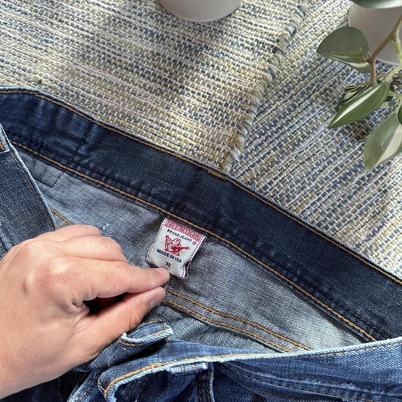 True Religion Vintage Y2K True Religion Logo Denim Pants Trousers Size US 32 / EU 48 - 4 Thumbnail