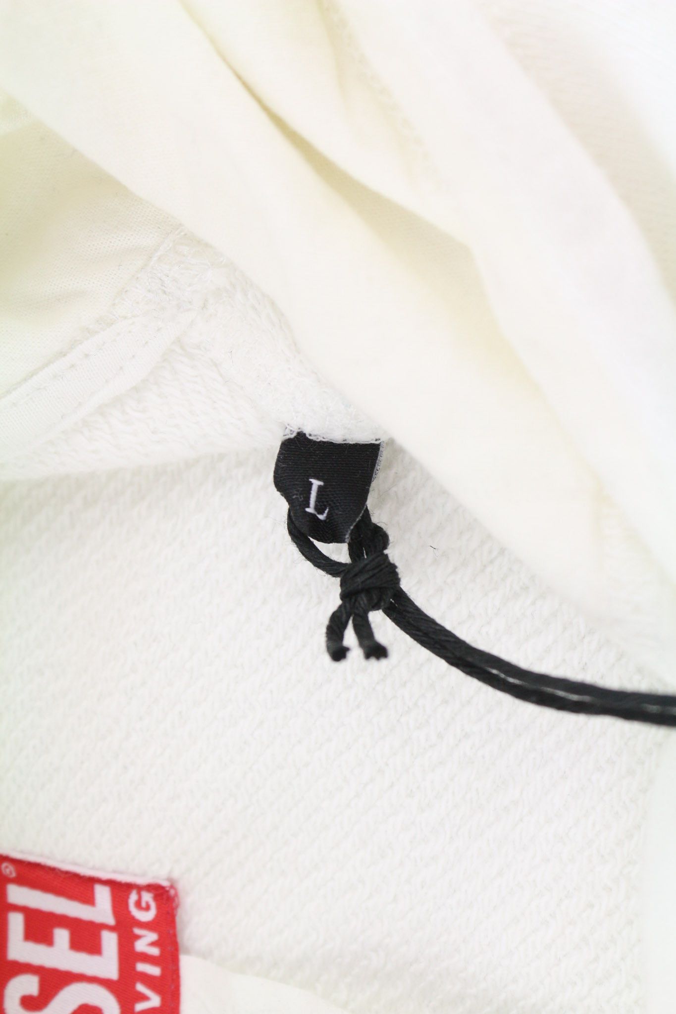 Diesel D4D-21 Men Hoodie L White Cotton Pullover Kangaroo 40101 Size US L / EU 52-54 / 3 - 5 Thumbnail
