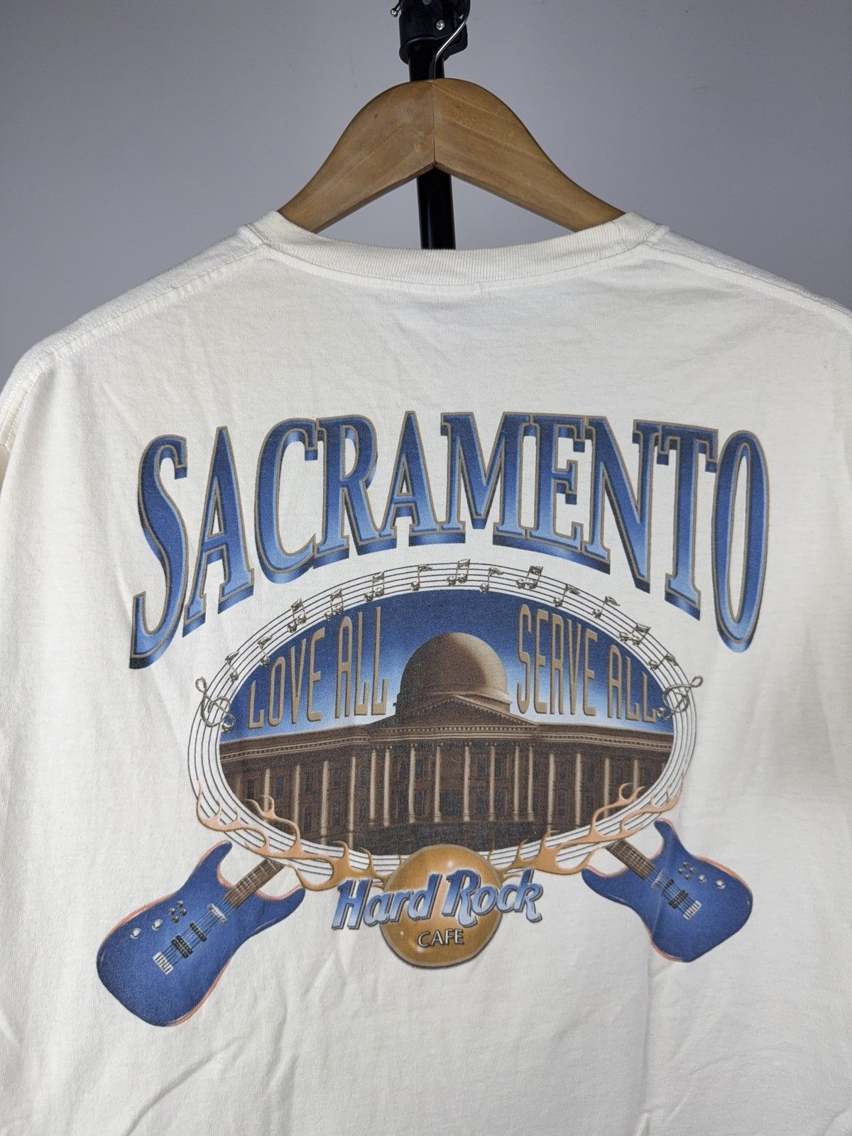 Hard Rock Cafe Vintage 90s Hard Rock Cafe Sacramento USA Graphic Tee Size US M / EU 48-50 / 2 - 16 Thumbnail