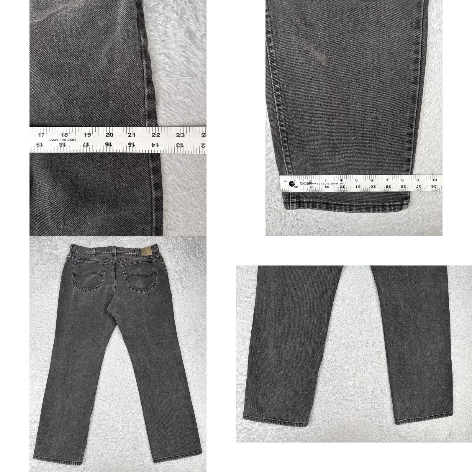 Lee VINTAGE Lee Jeans Men 34 Black Denim 90's 100% Cotton Straight Leg 34x30 Left? Right? 5-Pocket Mens Size US 34 / EU 50 - 9 Thumbnail