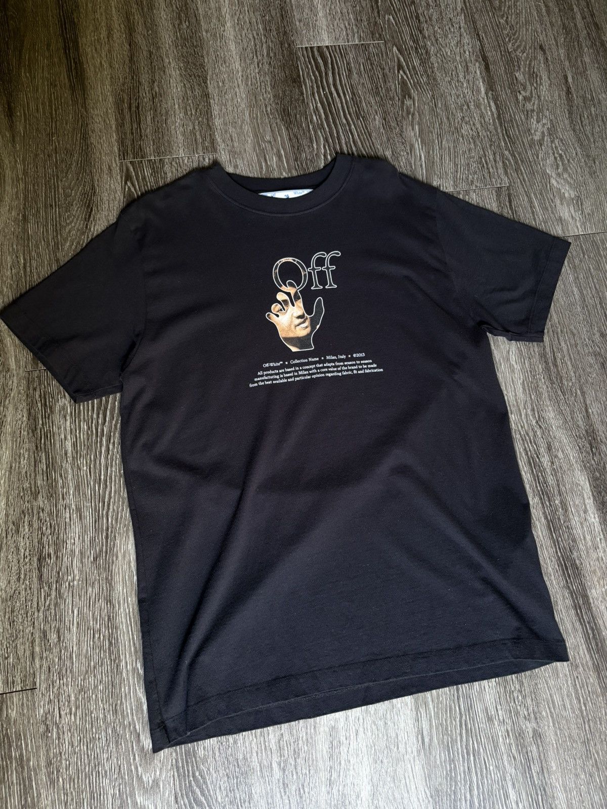 Off-White Black Caravaggio Hands Off T-Shirt Tee