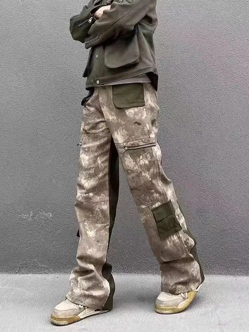 Japanese Brand vintage patchwork camouflage multi-pocket cargo trousers Size US 33 - 1 Thumbnail