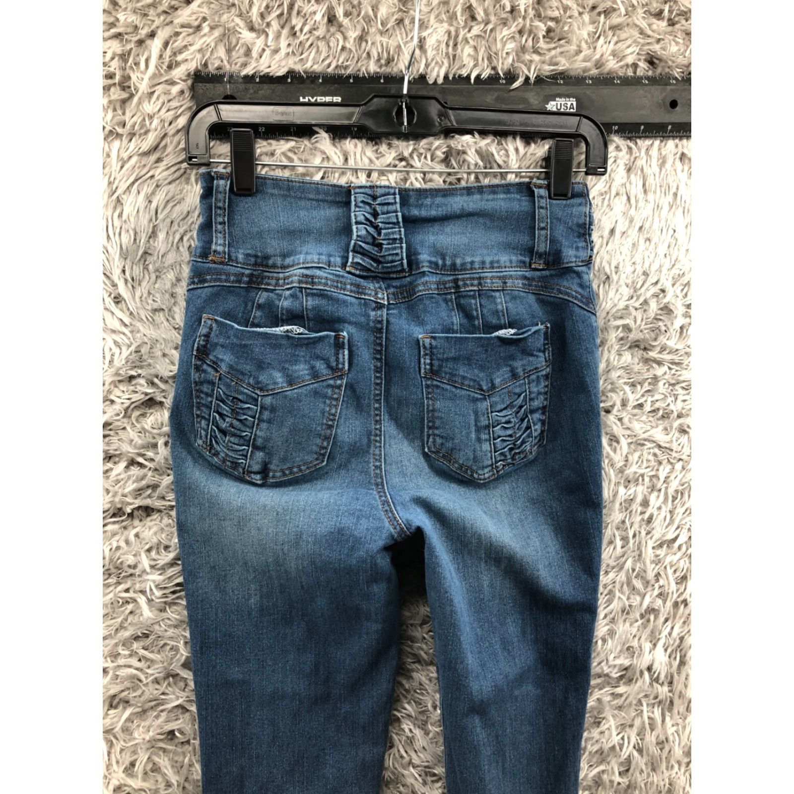 Shein Shein Jeans Women Size 4 High Rise Skinny 27in Blue Denim 5-Pocket Regular Stretch Medium Wash Size 27" / US 4 / IT 40 - 7 Thumbnail
