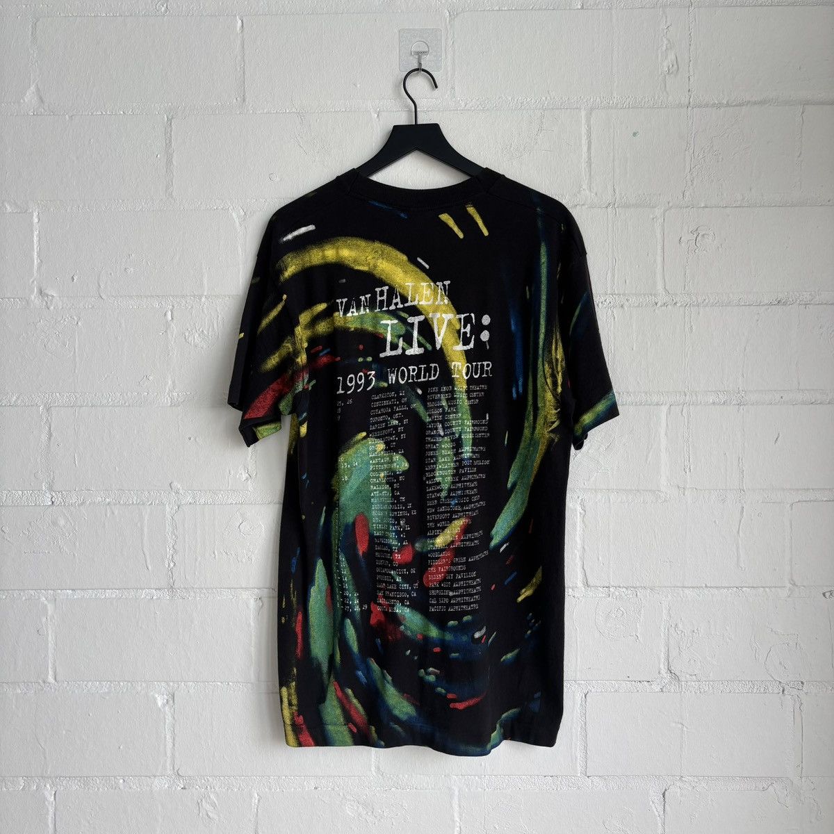 Band Tees Vintage 93’ Van Halen AOP Live Tour Tee Size US XL / EU 56 / 4 - 2 Thumbnail