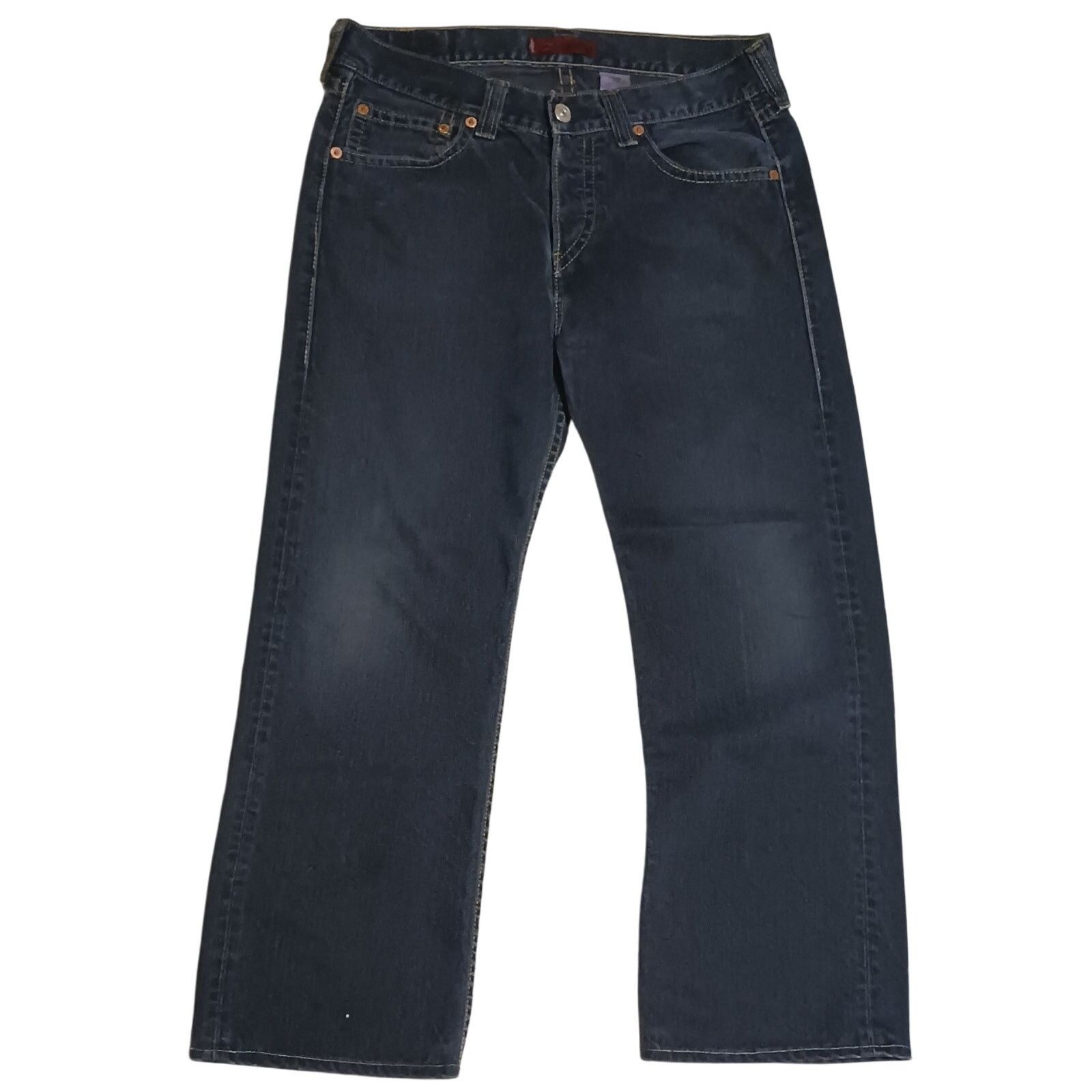 Levi's Levis Iconic Straight Leg Button Fly Jeans Measures 34Wx29L Size US 34 / EU 50 - 2 Thumbnail