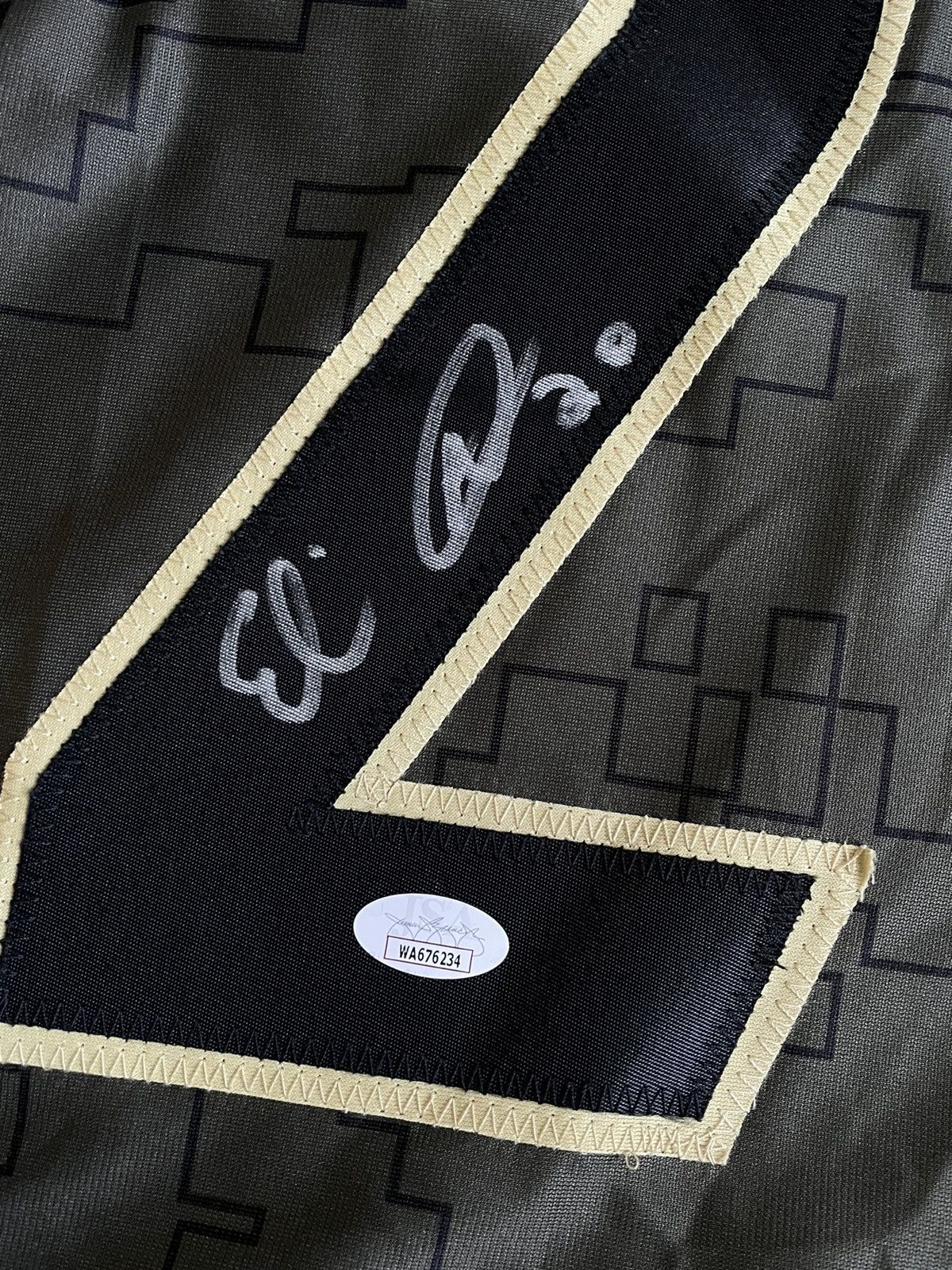 NFL Vintage Eli Apple Military Autographed Jersey Size US XL / EU 56 / 4 - 11 Thumbnail