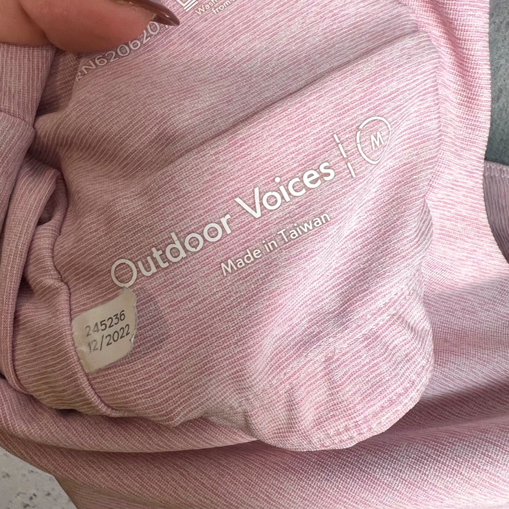 Outdoor Voices Outdoor Voices Medium Pink Racerback Sports Crop Tank Top Womens Size M / US 6-8 / IT 42-44 - 3 Thumbnail