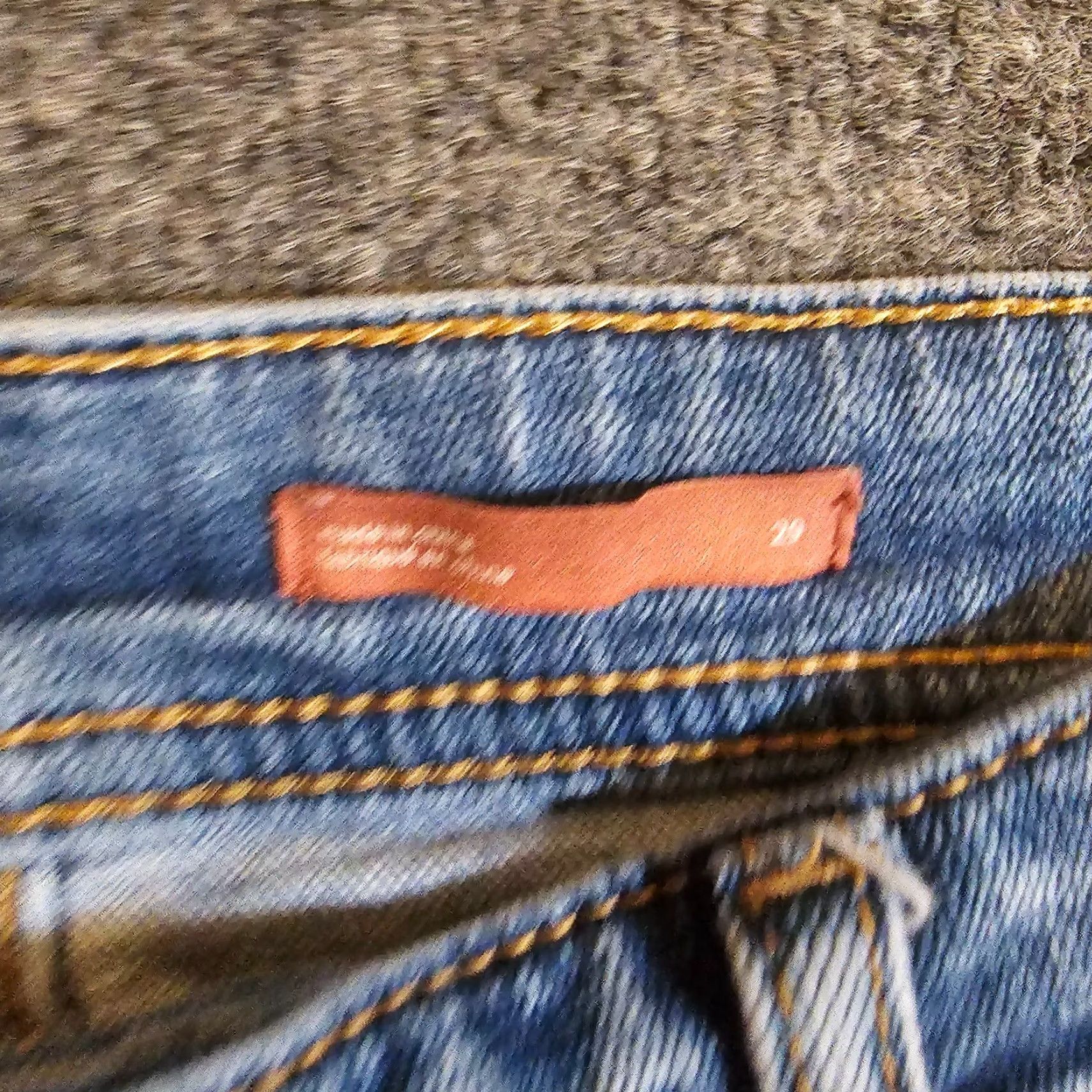 Vintage Pilcro Anthropologie Jeans Womens 29 Blue Distressed Straight Mid Rise Stretchy Maxi? Size 29" - 5 Thumbnail