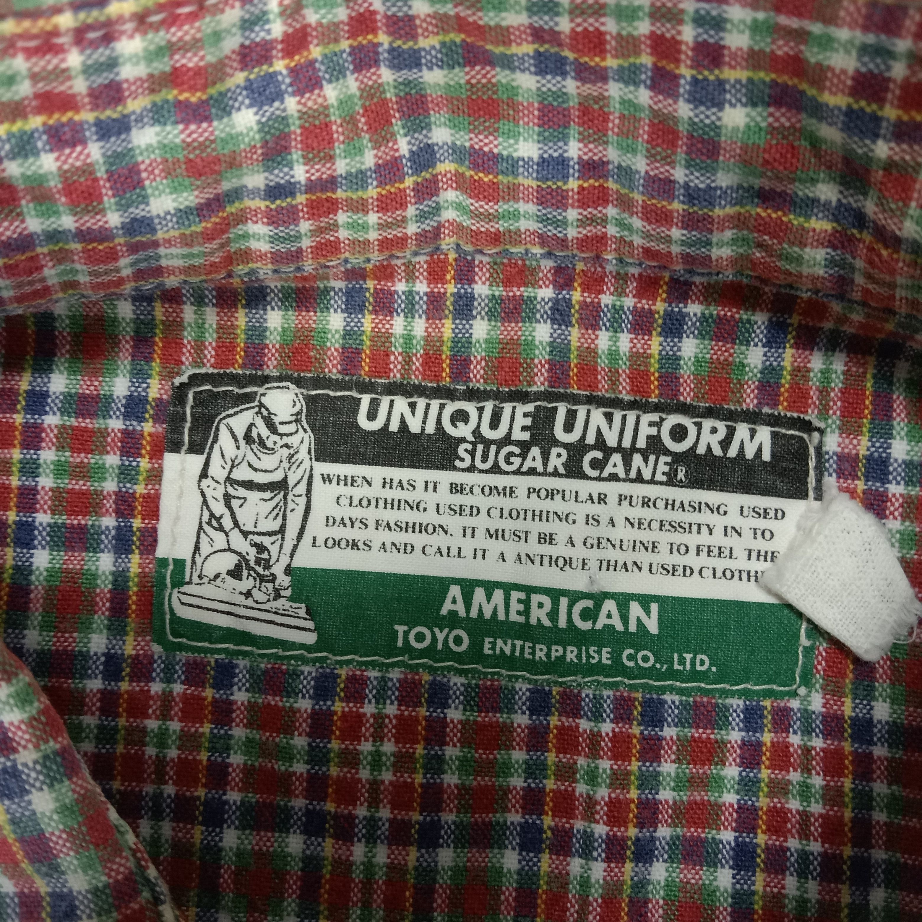 Japanese Brand × Sugar Cane × Vintage Sugar Cane Japanese Brand Flannel Work Shirt Button Up Size US L / EU 52-54 / 3 - 3 Thumbnail