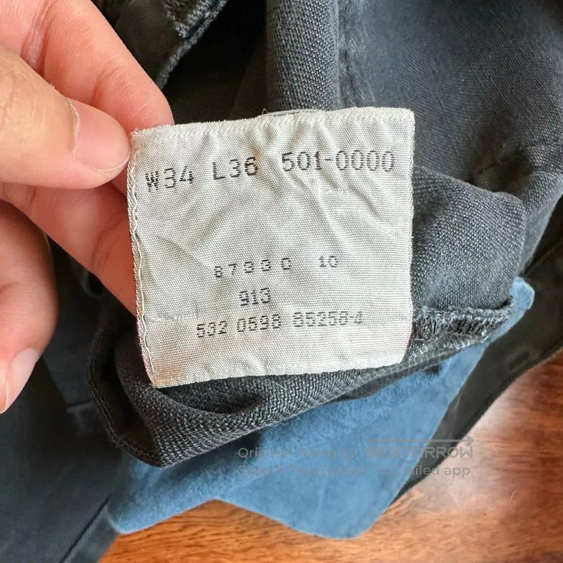 Vintage Vintage Levi's 501 Black Jeans 90s. Size US 32 / EU 48 - 4 Thumbnail