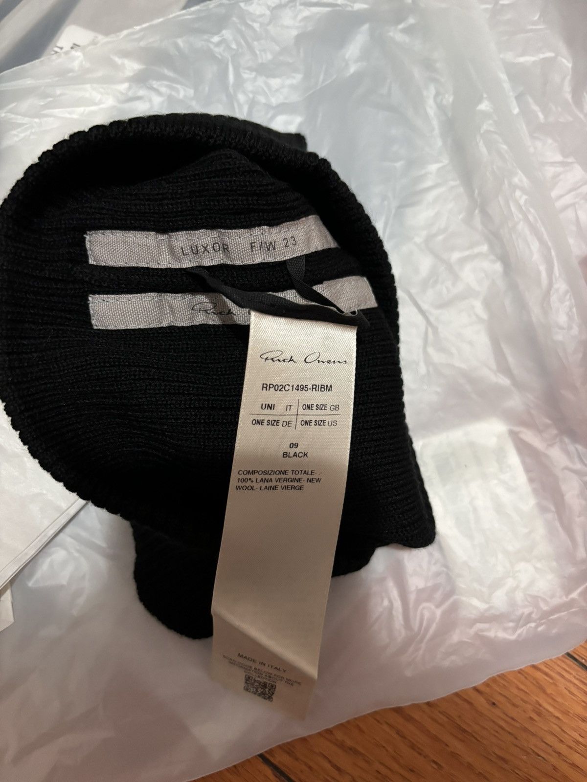 Rick Owens Rick Owens Beanie Size ONE SIZE - 2 Thumbnail