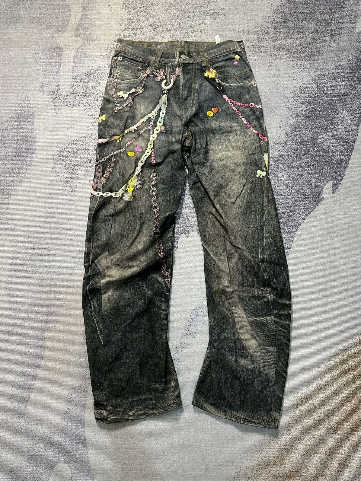 Acne Studios Acne Studios SS25 Candy Chain 3D Printed Vintage Wash 44 Size US 30 / EU 46 - 1 Thumbnail
