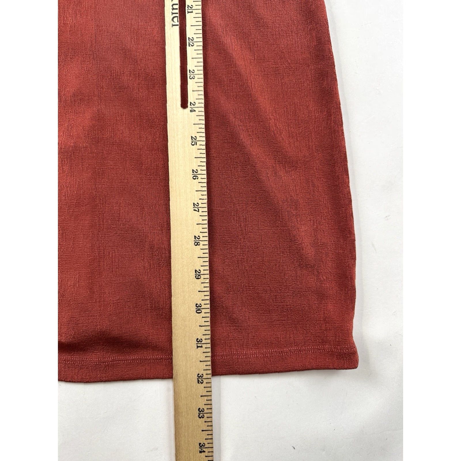 Rusty Riley & James Dress Womens Small Button Front Bodycon Red Burnt Orange Rust Size S / US 4 / IT 40 - 5 Thumbnail