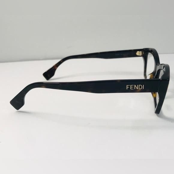 Fendi New- 💯 - Authentic FENDI FE50038I 052 Brown Havana eyeglass Size ONE SIZE - 9 Thumbnail