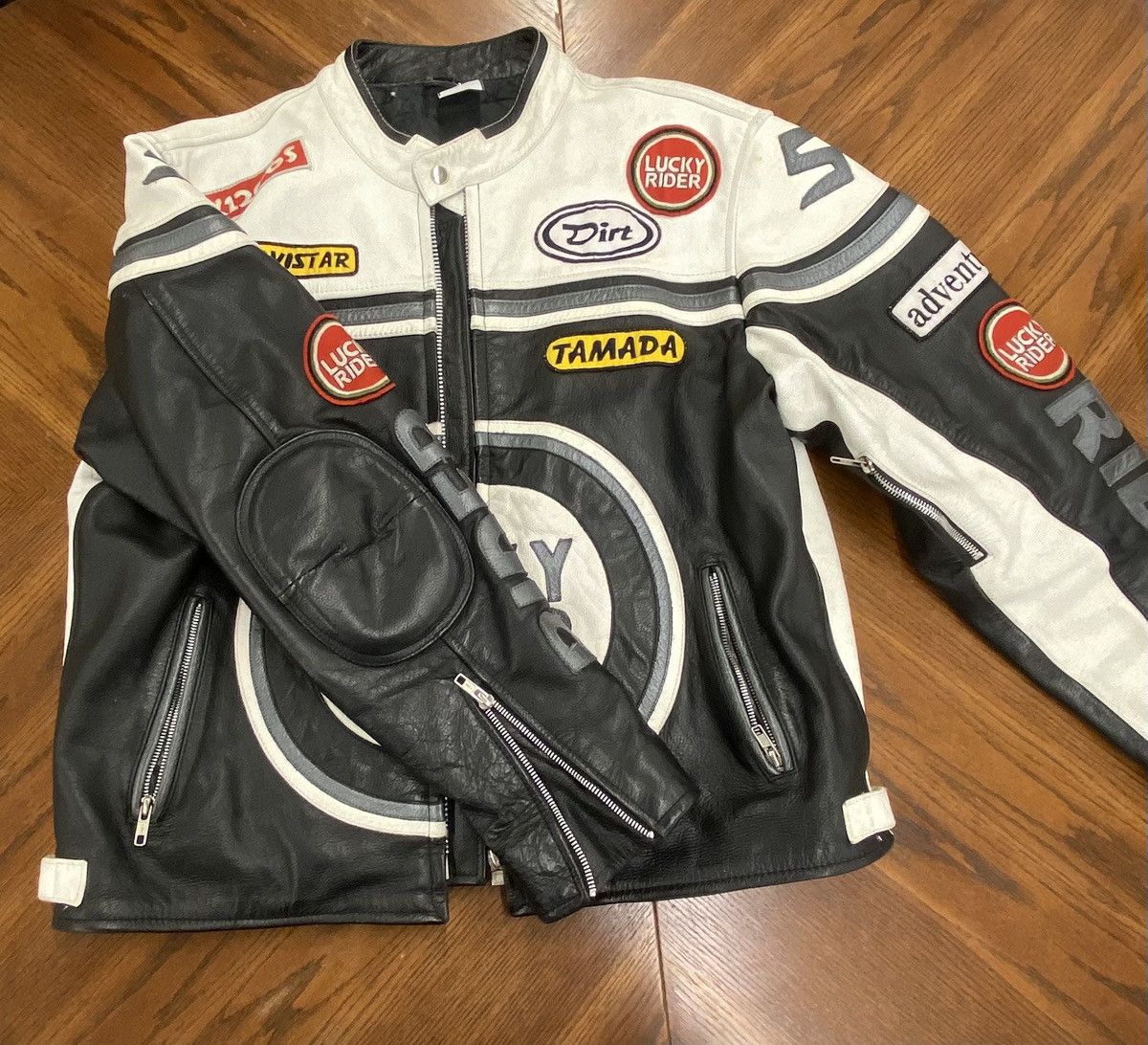 Vintage Vintage Workwear Motorcycle Rare 1990’s Leather Coat Size US L / EU 52-54 / 3 - 2 Thumbnail