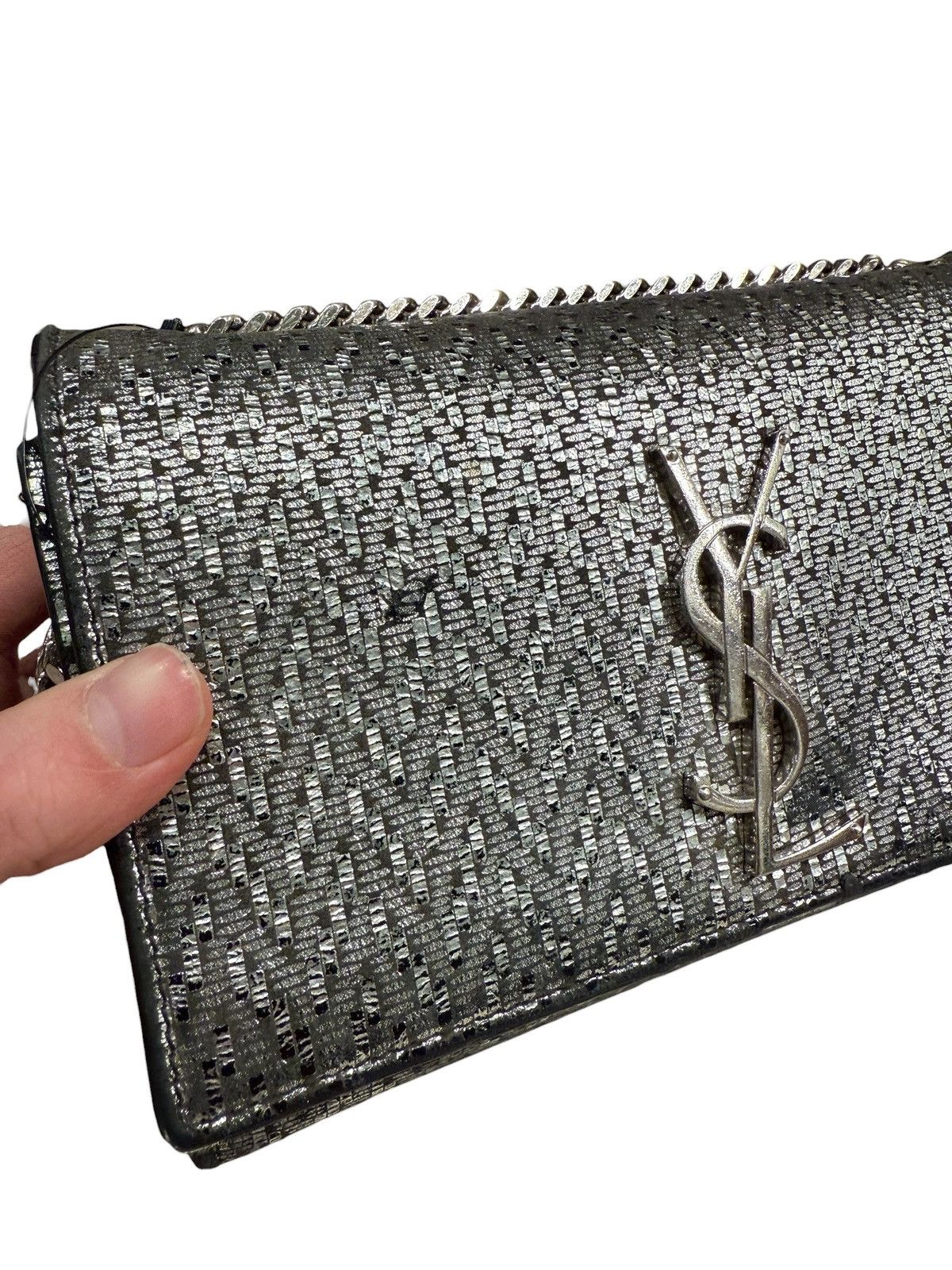 Saint Laurent Paris Saint laurent silver cross body chain bag Size ONE SIZE - 4 Thumbnail