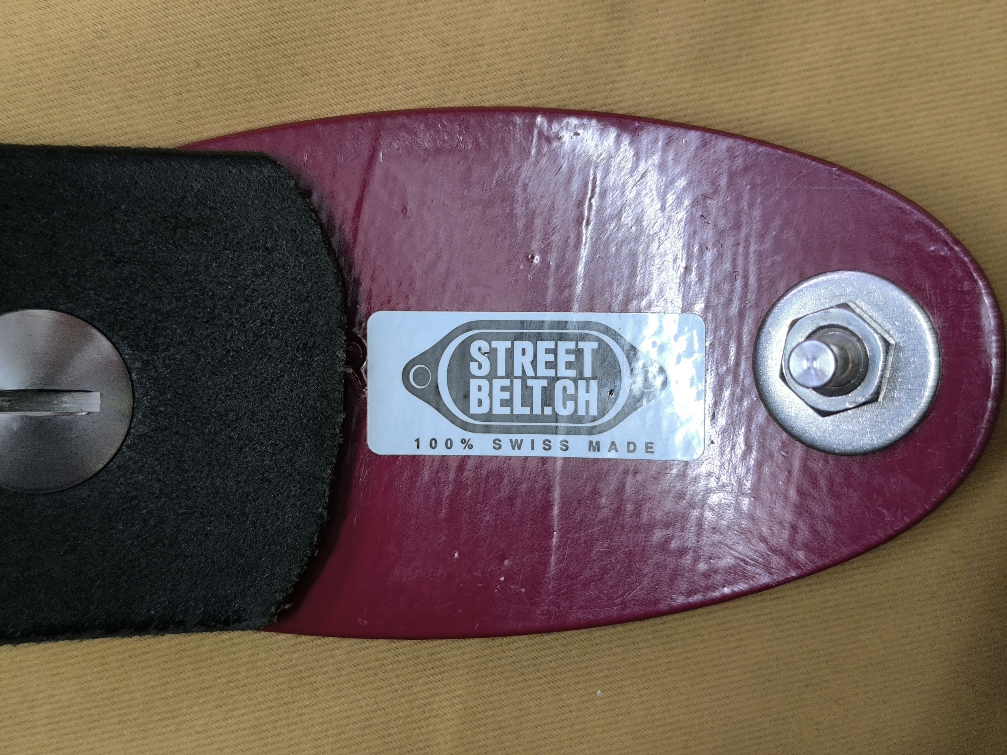 Other Streetbelt.ch Swiss Hydrant Plate Leather Belt Industrial Size ONE SIZE - 6 Thumbnail