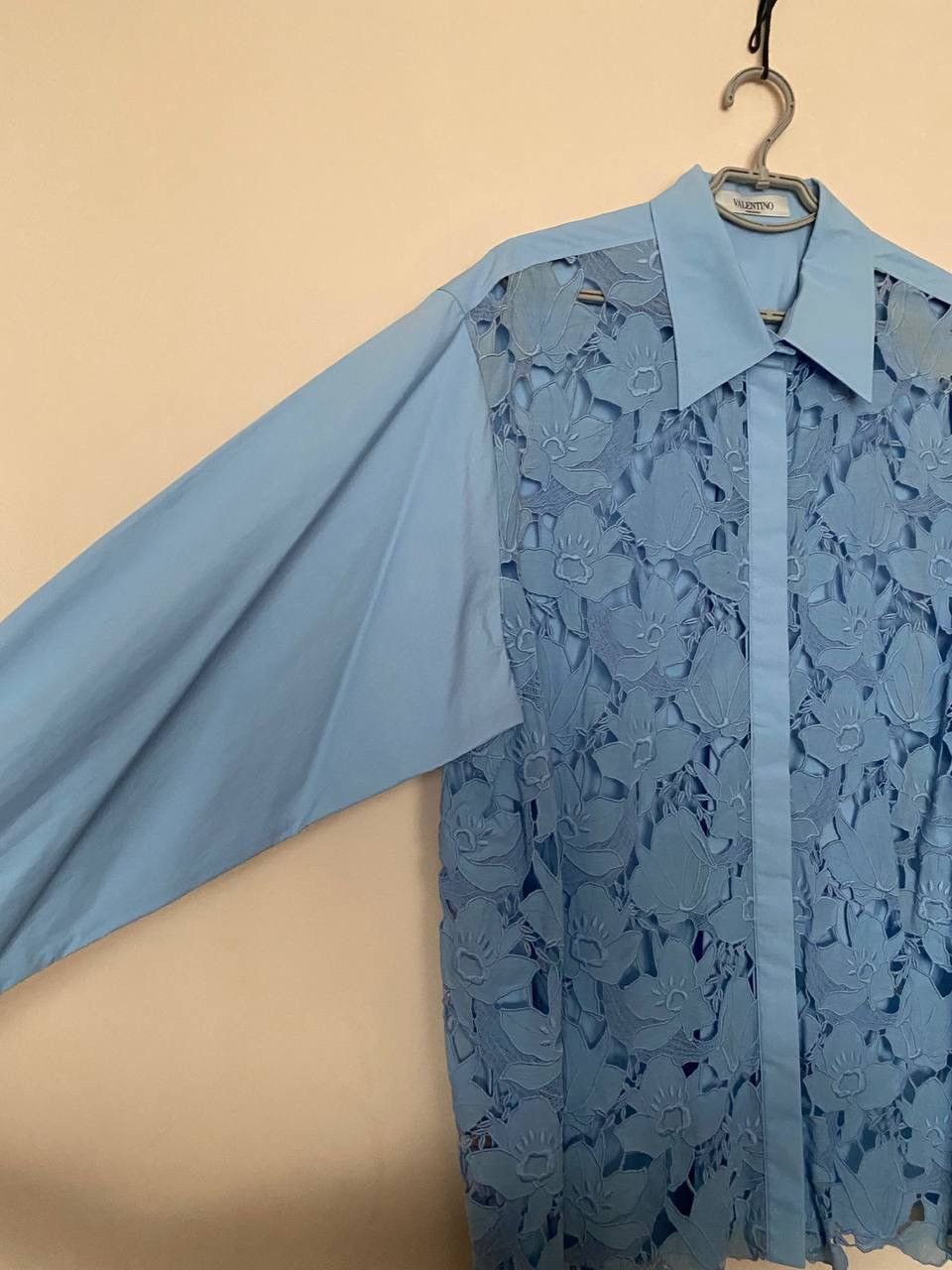 Valentino RRP 2900$ VALENTINO GARAVANI 2021 Long-Sleeve Lace Shirt Size XL / US 12-14 / IT 48-50 - 5 Thumbnail