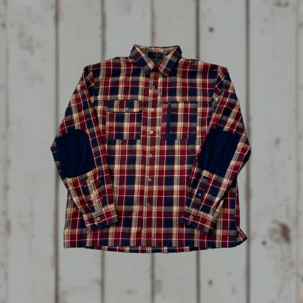 Wrangler Wrangler ATG Shirt Mens Medium Red Plaid Flannel Long Sleeve Button-Up Pocketed Casual Workwear Boys? Size US M / EU 48-50 / 2 - 1 Thumbnail
