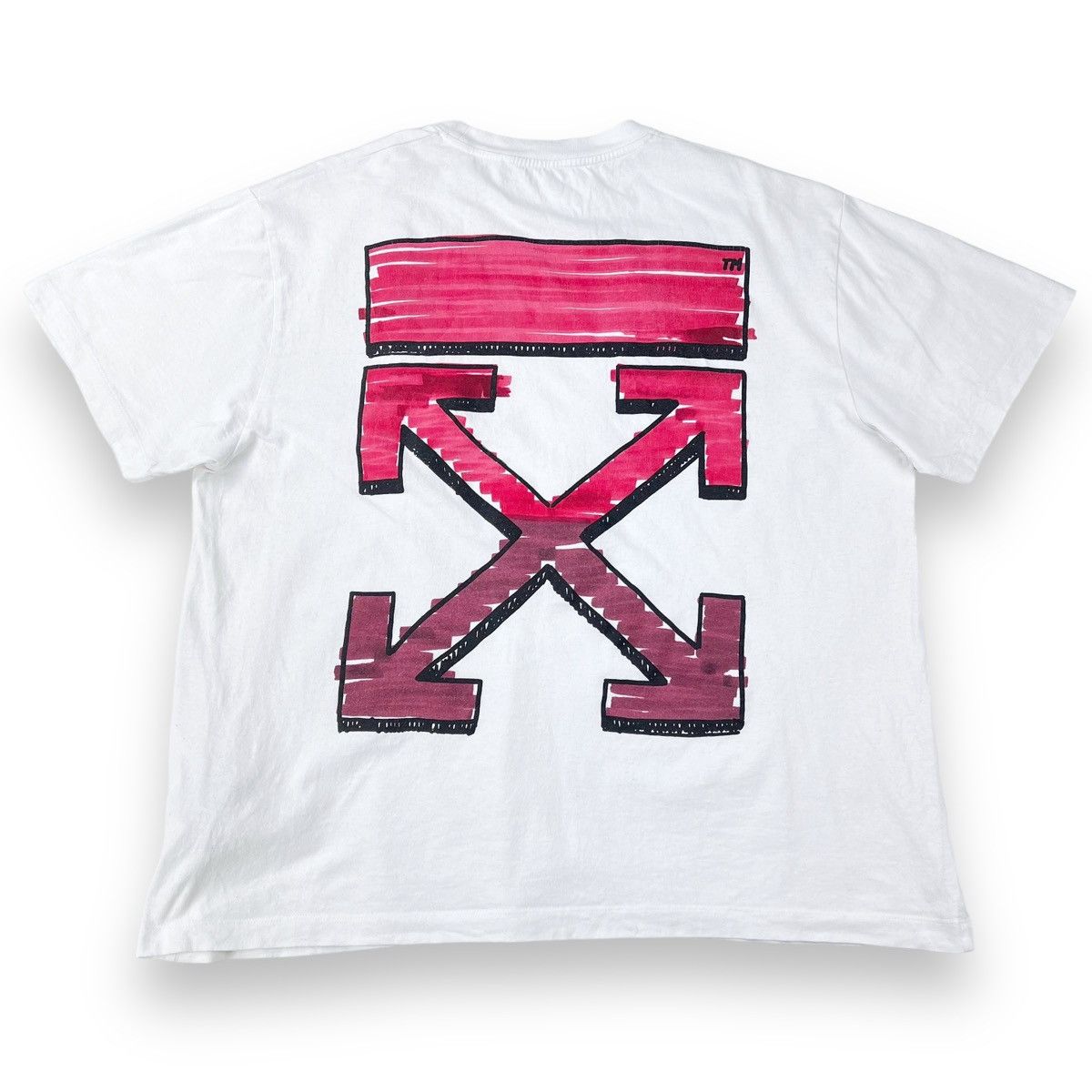 Off-White Off-White Marker Arrows White T Shirt Size US XL / EU 56 / 4 - 3 Thumbnail