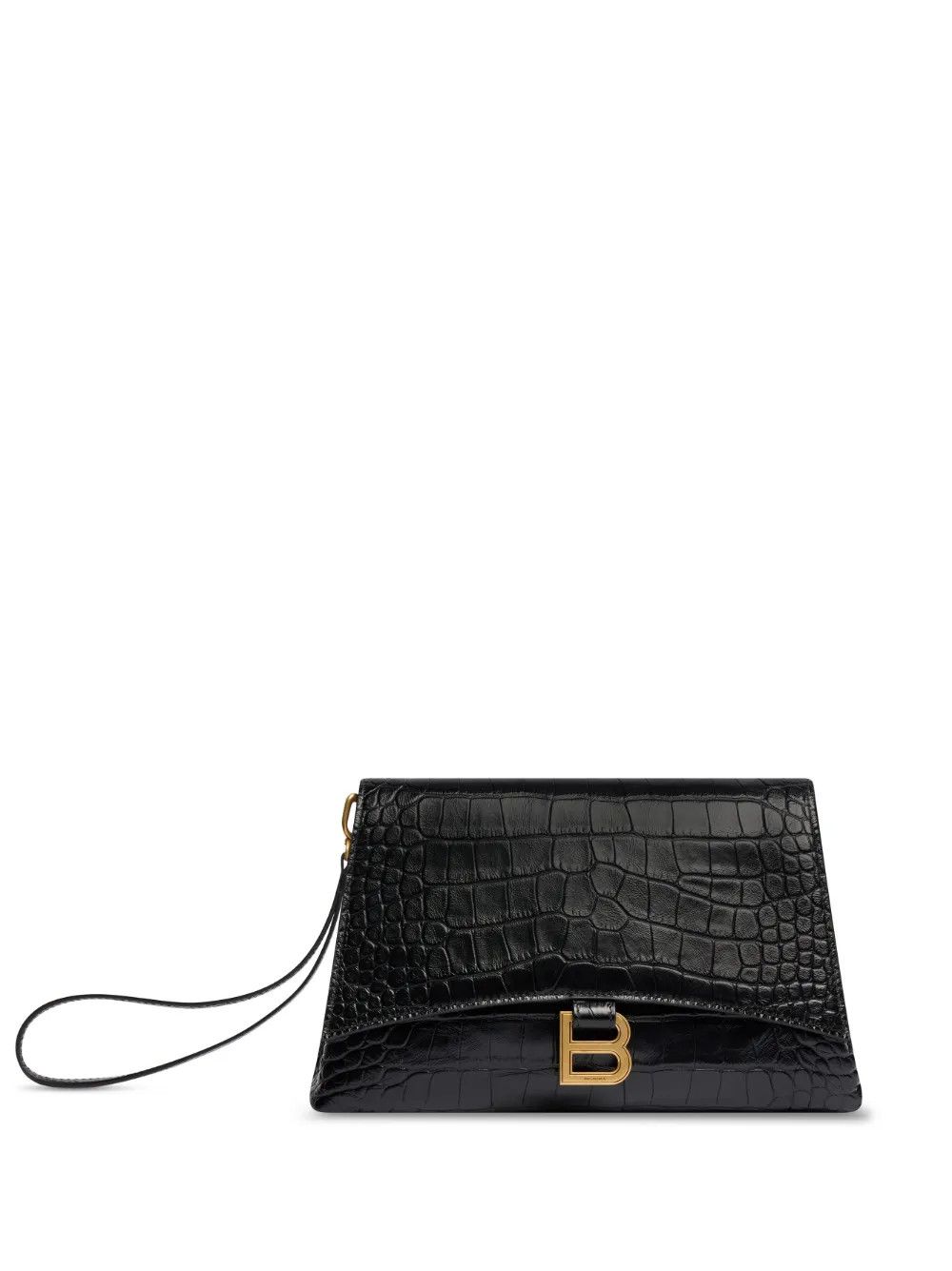 Balenciaga o1mt1gz0325 Size: OS / Crush Medium Pouch Crocodile Size ONE SIZE - 1 Thumbnail
