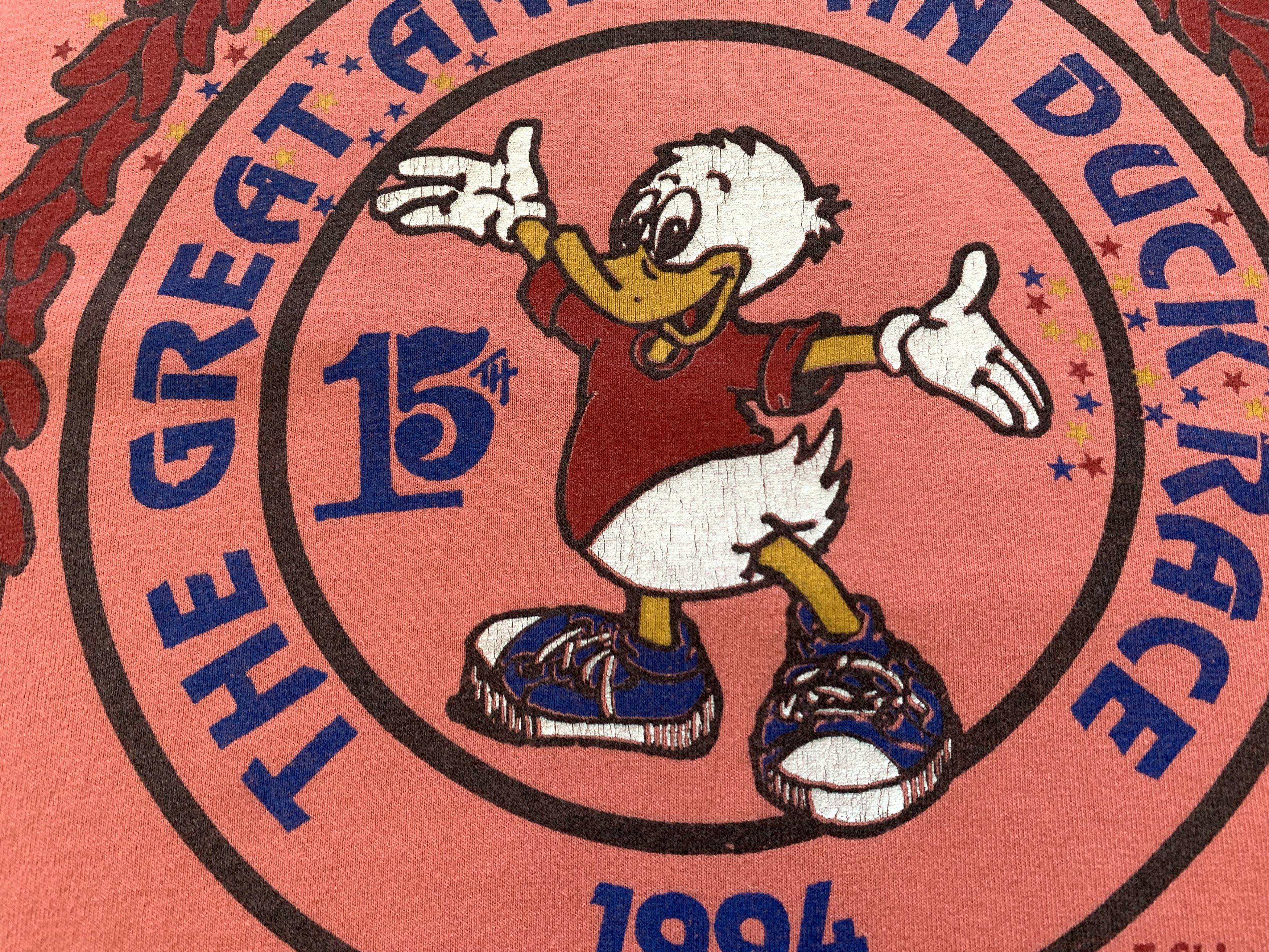 Disney × Fruit Of The Loom × Vintage Rare The Great American Duck Race 1994 T Shirt Size US XL / EU 56 / 4 - 6 Thumbnail
