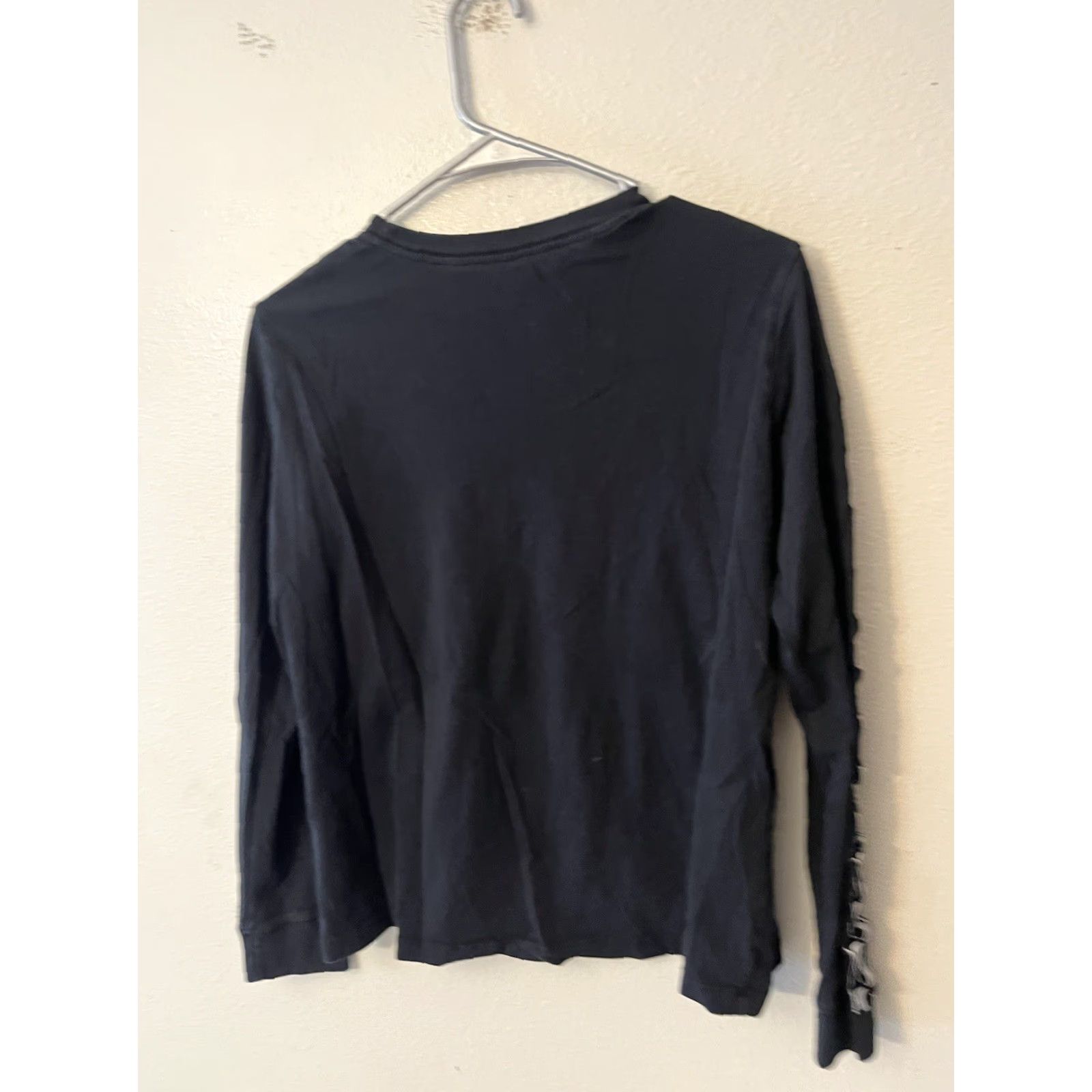 Nike Nike The Nike Tee Shirt Womens M Black Center Logo LS Tape Crew CQ4668-011 Size M / US 6-8 / IT 42-44 - 4 Thumbnail