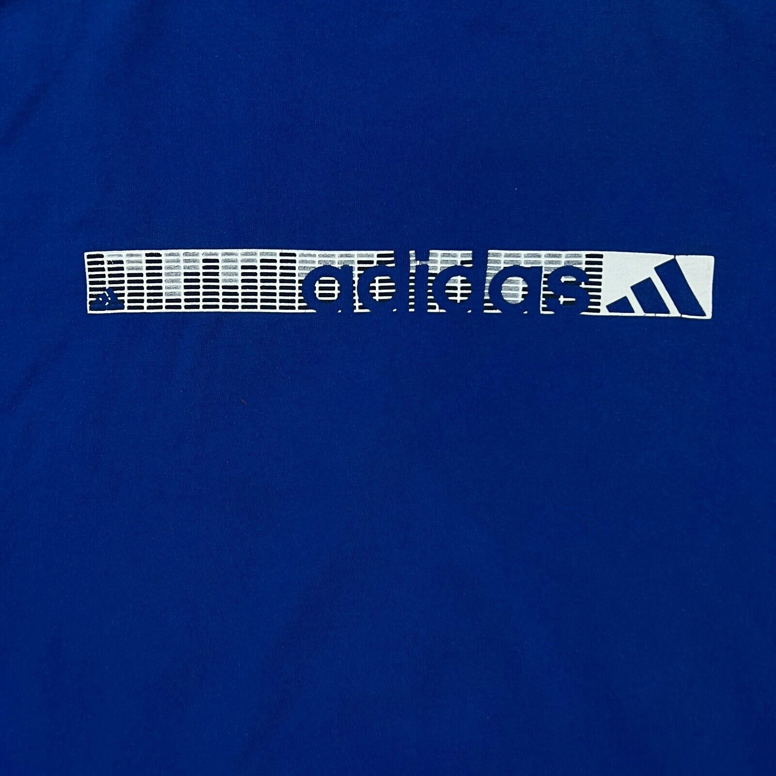 Adidas × Vintage VTG 90s Adidas T Shirt XL Box Logo 3 Stripe Short Sleeve Tee Size US XL / EU 56 / 4 - 2 Thumbnail