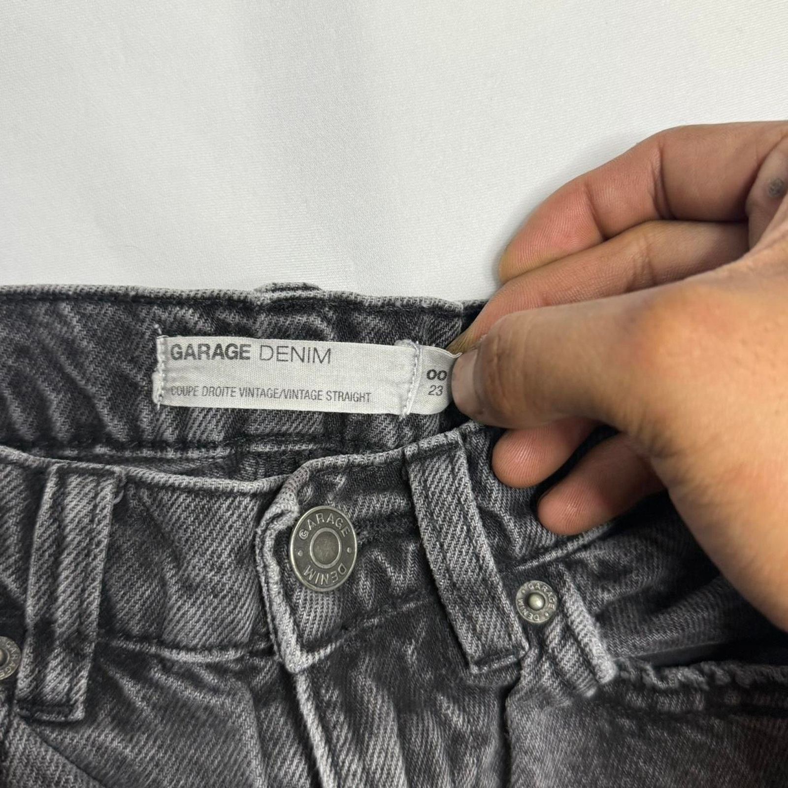 Garage Garage Denim Vintage Straight Size 00 Pants - Jeans Size 24" / US 00 / IT 34 - 2 Thumbnail