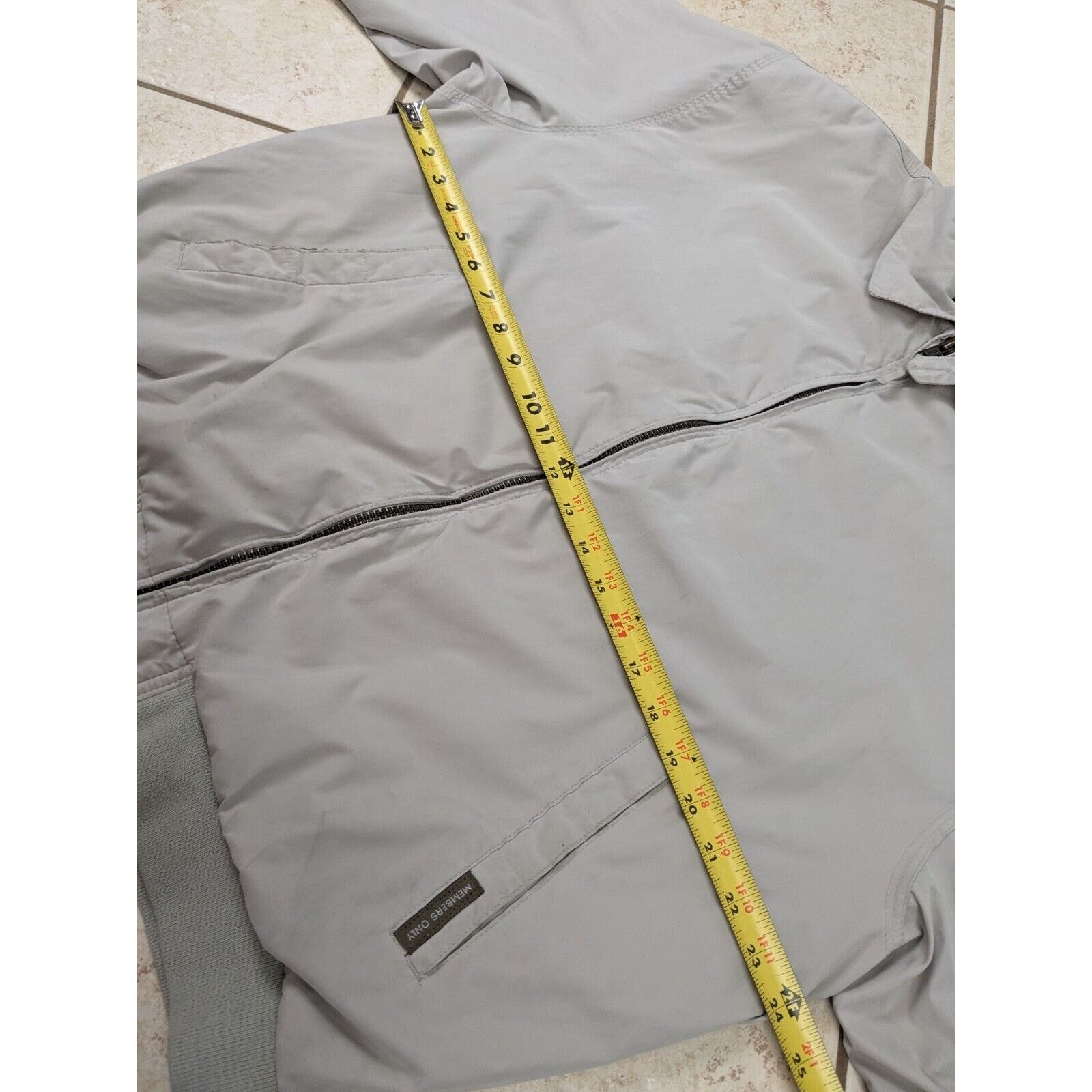 Members Only Vtg Members Only Bomber Racer Jacket Gray Casual Full Zip Size US L / EU 52-54 / 3 - 10 Thumbnail