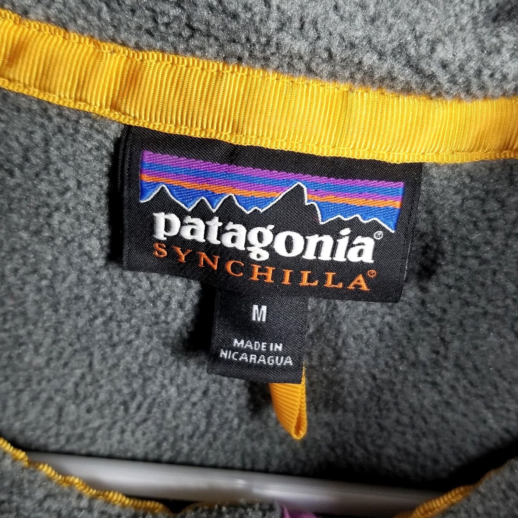 Patagonia Patagonia Sweater Womens M Gray Synchilla Fleece Snap-T Pullover Mock Neck Pink Size M / US 6-8 / IT 42-44 - 4 Thumbnail