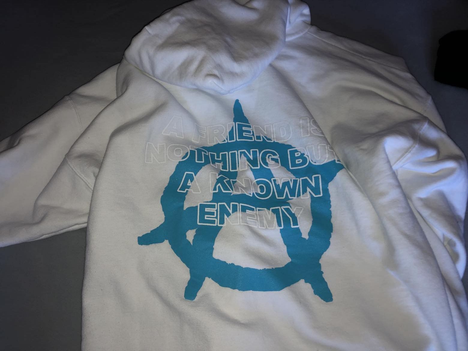 Revenge OG White/Blue Lightning Hoodie (2018) Size US L / EU 52-54 / 3 - 2 Thumbnail