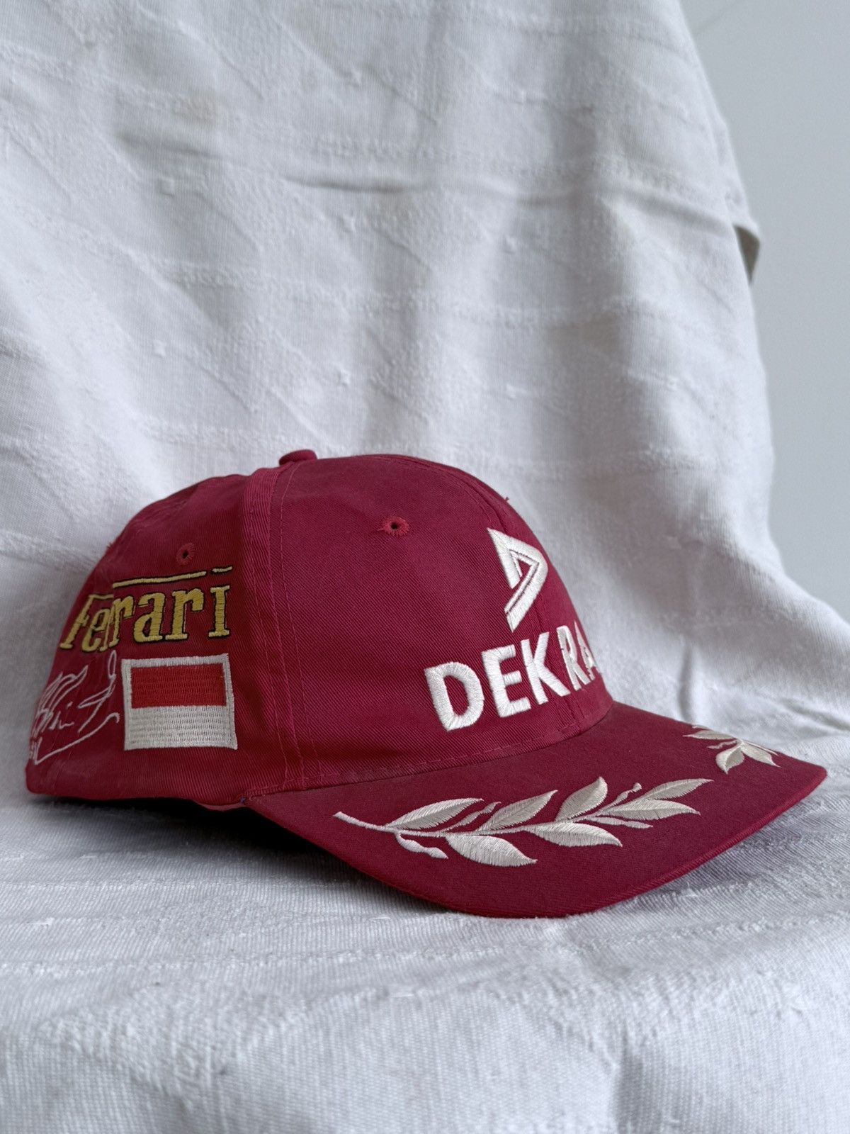 Ferrari Vintage Ferrari Michael Schumacher Dekra Cap Hat Size ONE SIZE - 1 Thumbnail