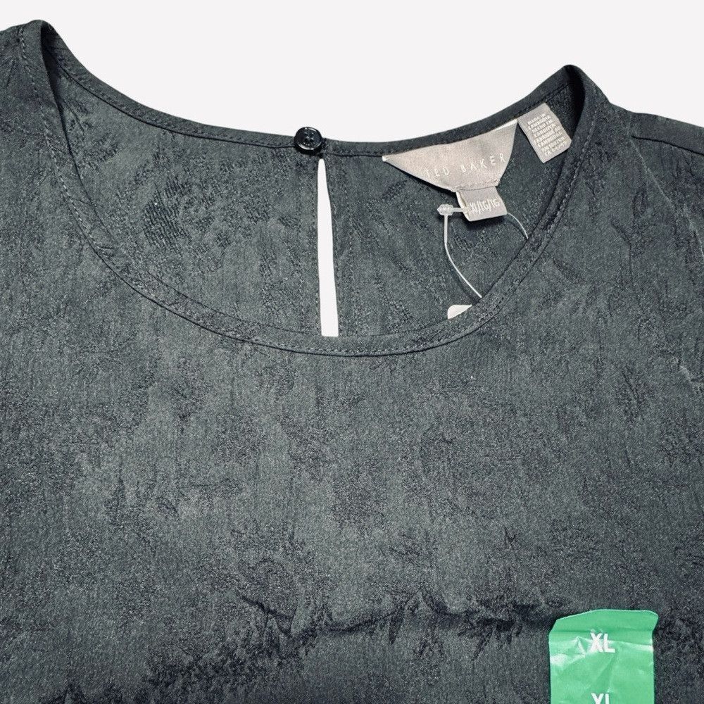 Ted Baker NWT New Ted Baker Puff Short Sleeve Textured Floral Black B Size XL / US 12-14 / IT 48-50 - 5 Thumbnail