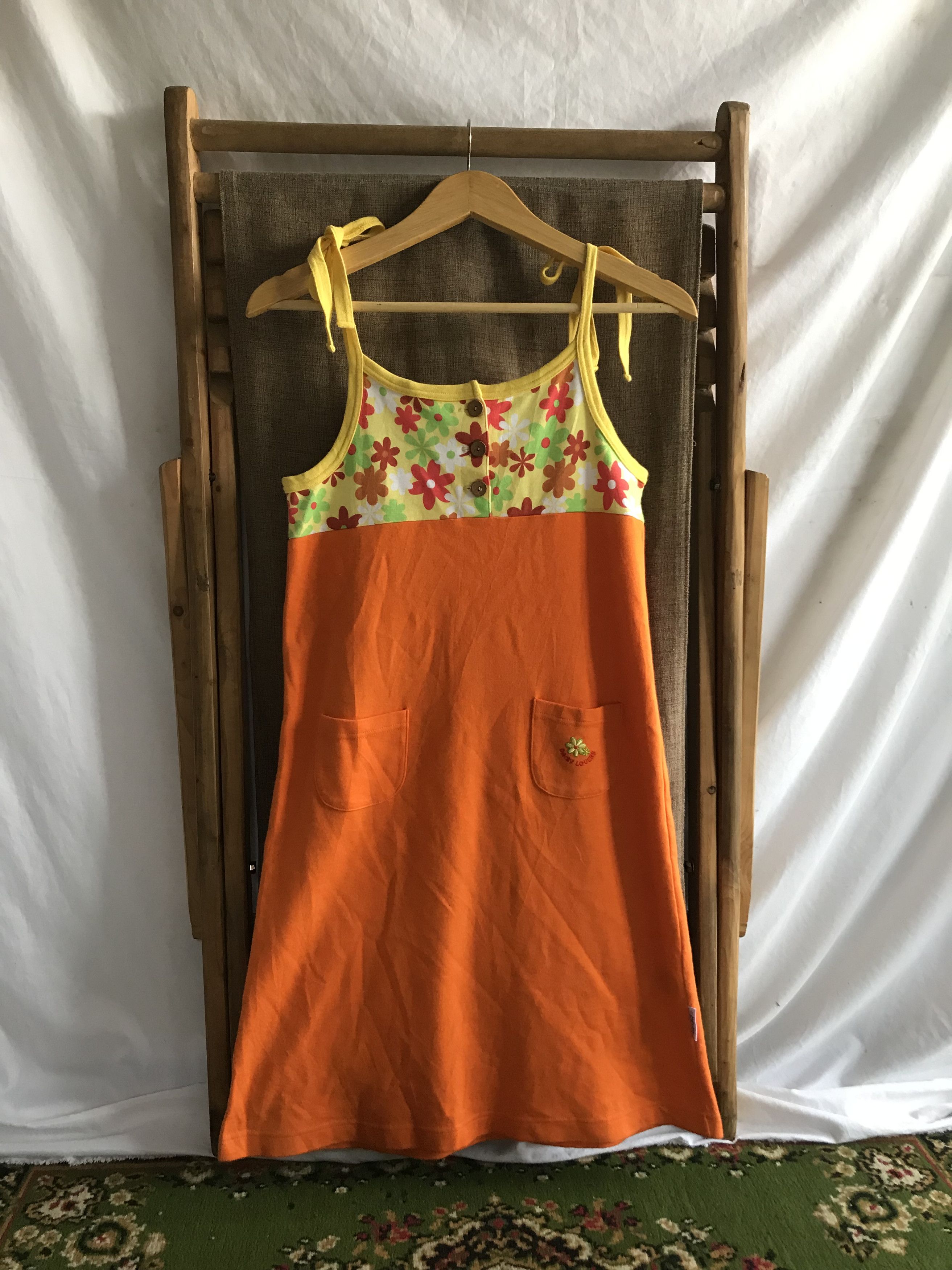 Angel Blue Daisy Lovers Sleeveless Y2K Flowers Pattern Dress Size S / US 4 / IT 40 - 1 Thumbnail