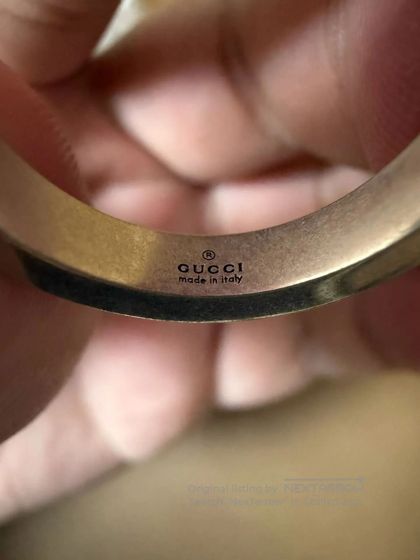 Gucci Guicci Classic quilted double G logo 925 silver ring| Size ONE SIZE - 3 Thumbnail