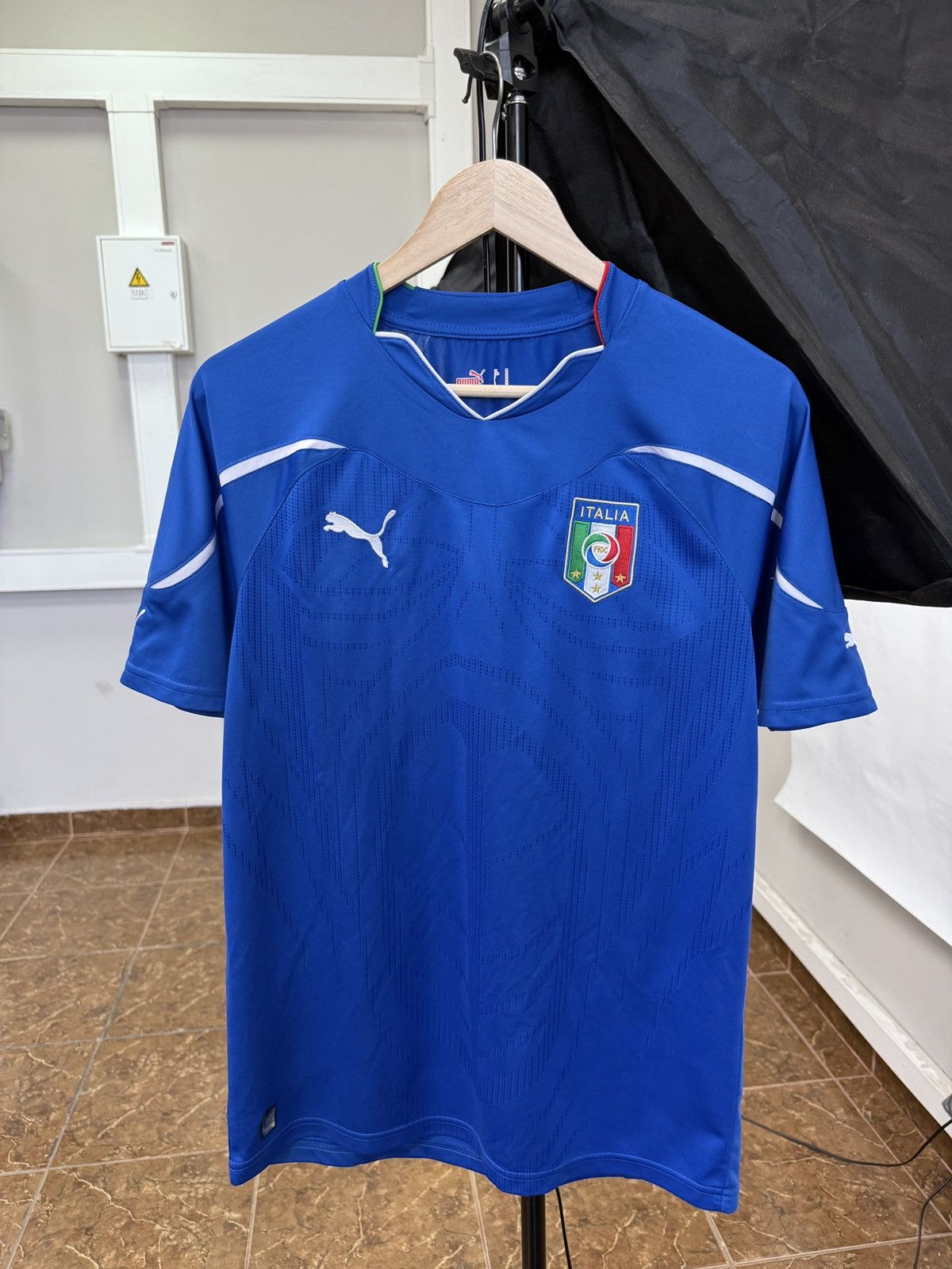 🇮🇹 Vintage 2010 Puma Italy Soccer Jersey T-Shirt Retro Rare