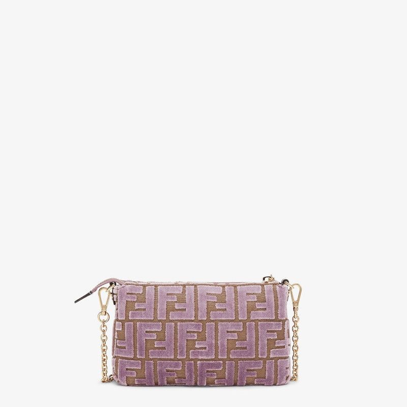 Fendi o1s1wg111125 Size: OS/ Peekaboo Micro Trifold in Beige/Pink Size ONE SIZE - 4 Thumbnail
