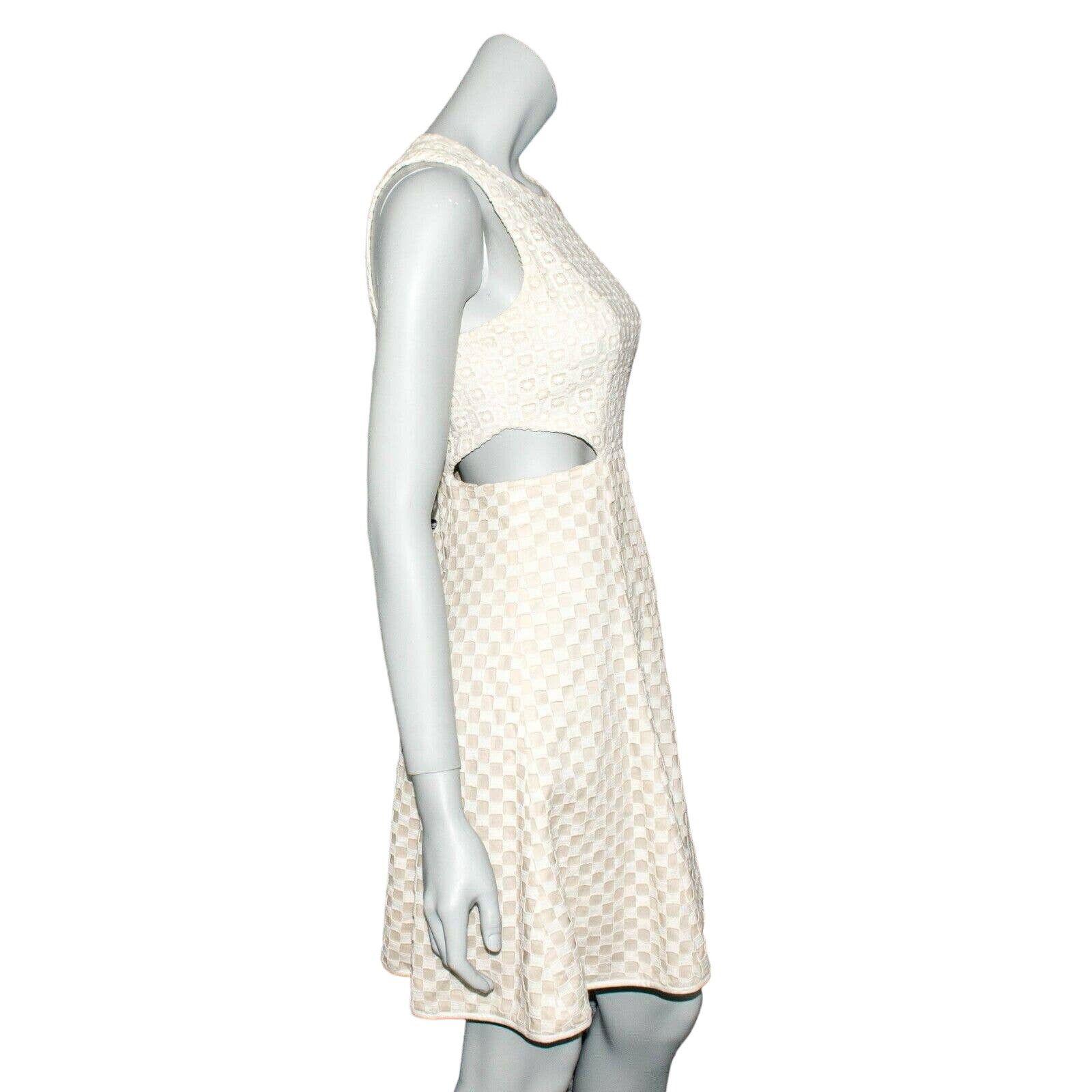 Tibi Tibi New York Side Cut out Dress Sleeveless Beige Knit layer Size S / US 4 / IT 40 - 6 Thumbnail